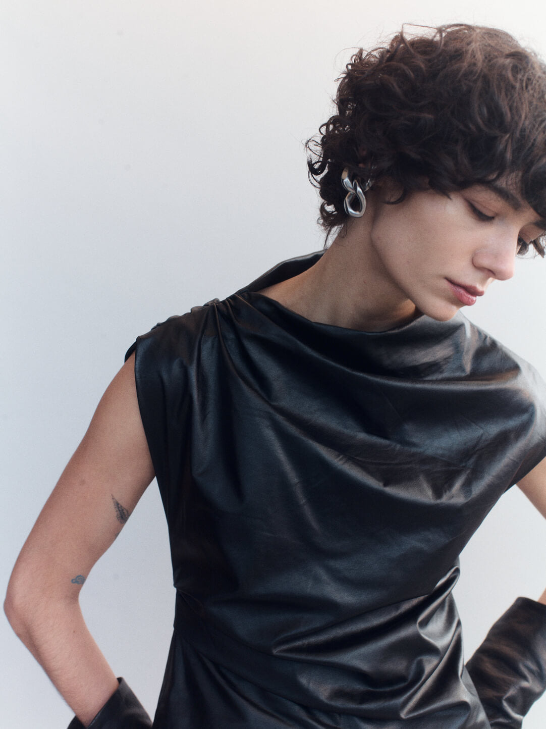 MARIKE LEATHER TOP