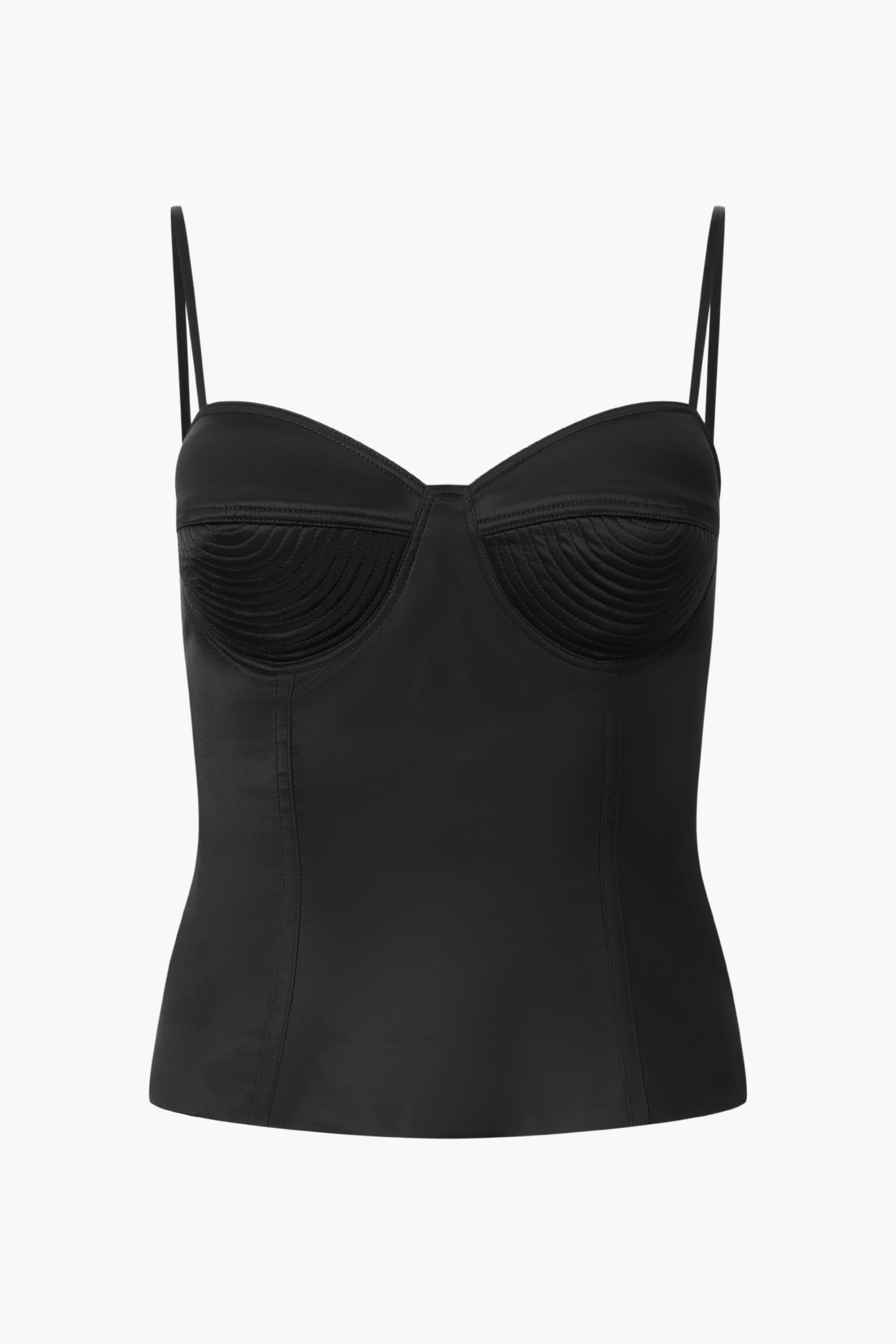 MARGOT SATIN BULLET BRA TOP