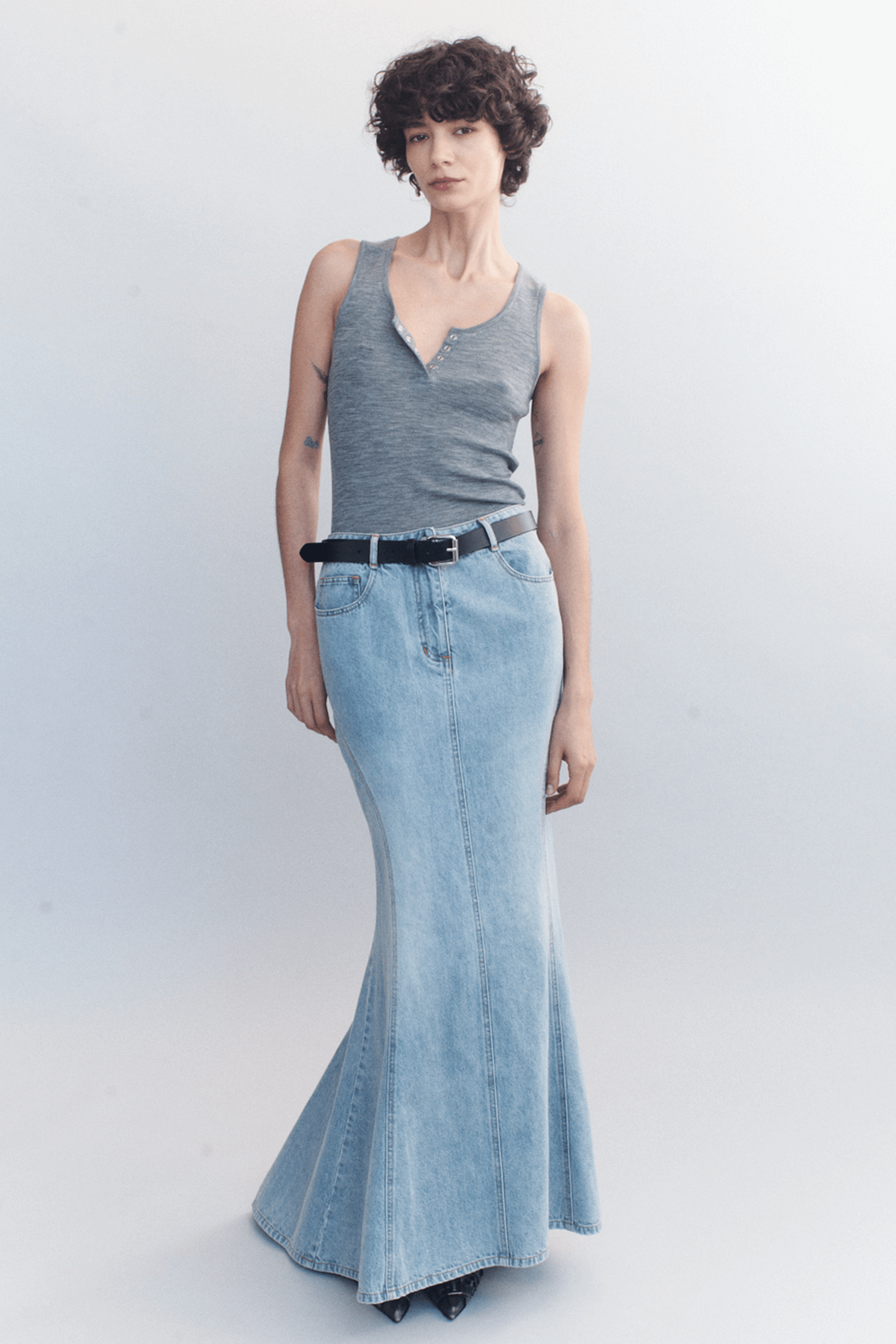 COURTNEY ZHENG ELYSIA DENIM MERMAID SKIRT | THE NEW TREND