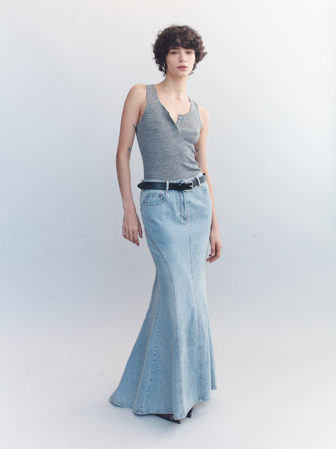COURTNEY ZHENG ELYSIA DENIM MERMAID SKIRT | THE NEW TREND