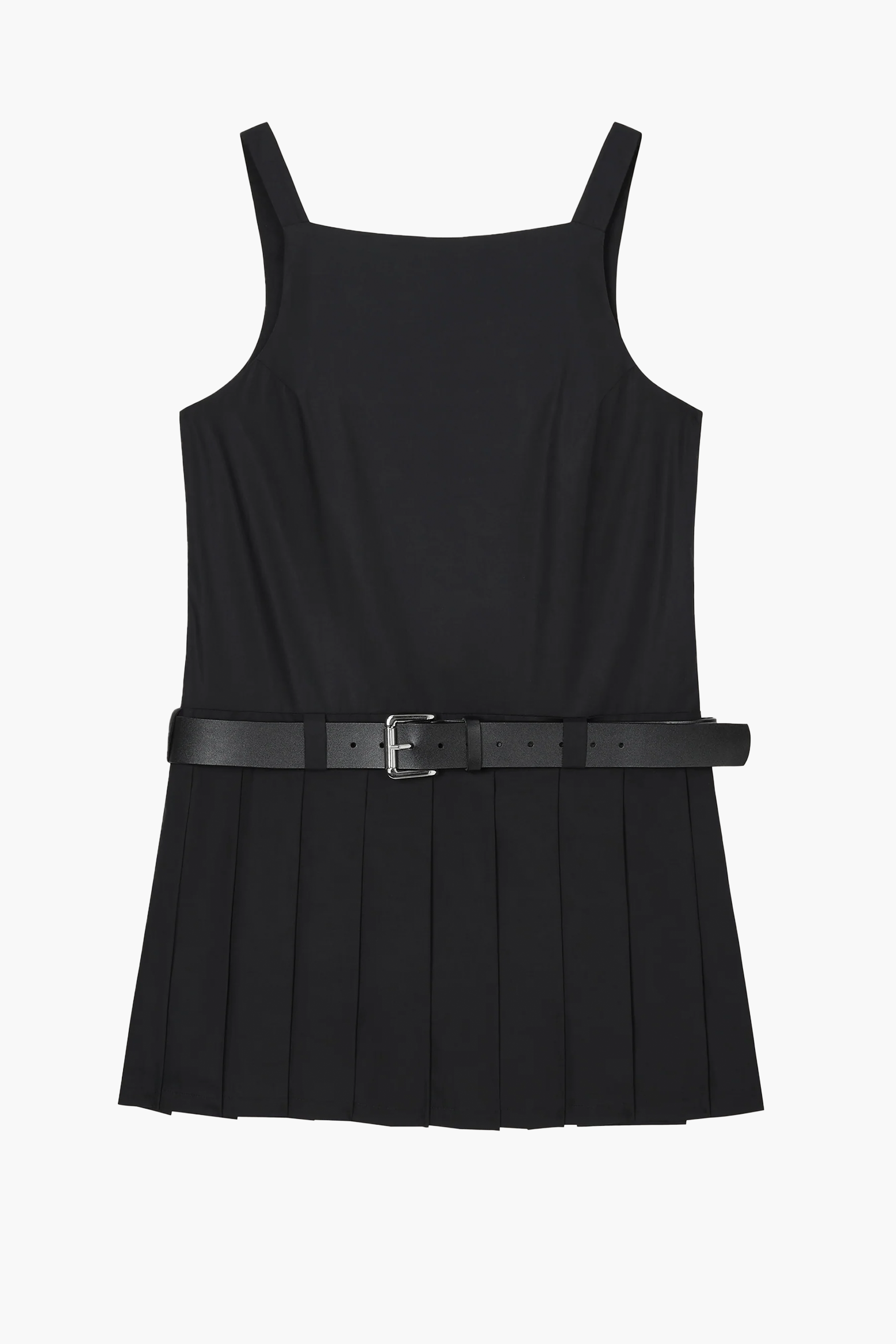 ANNEKE POPLIN PLEATED MINI DRESS