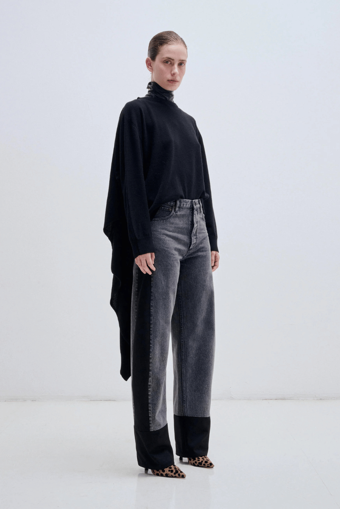 ADDISON - CASHMERE WOOL KNIT SCARF TOP
