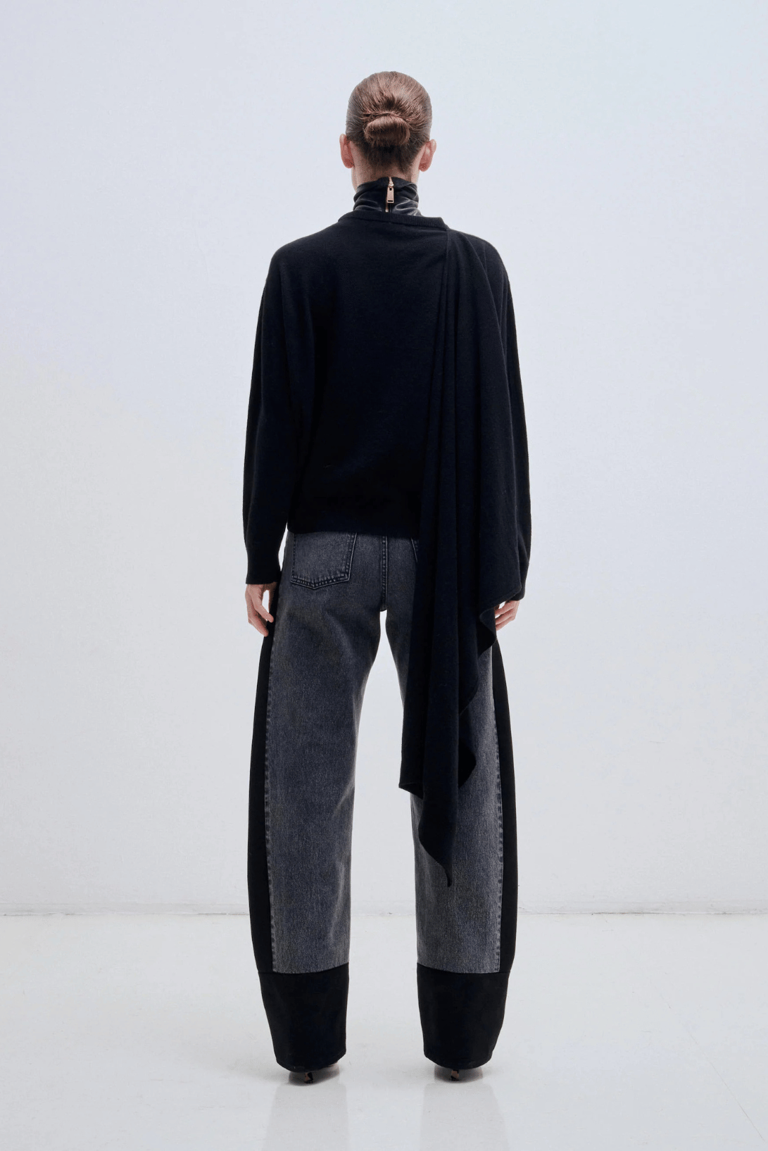 ADDISON - CASHMERE WOOL KNIT SCARF TOP