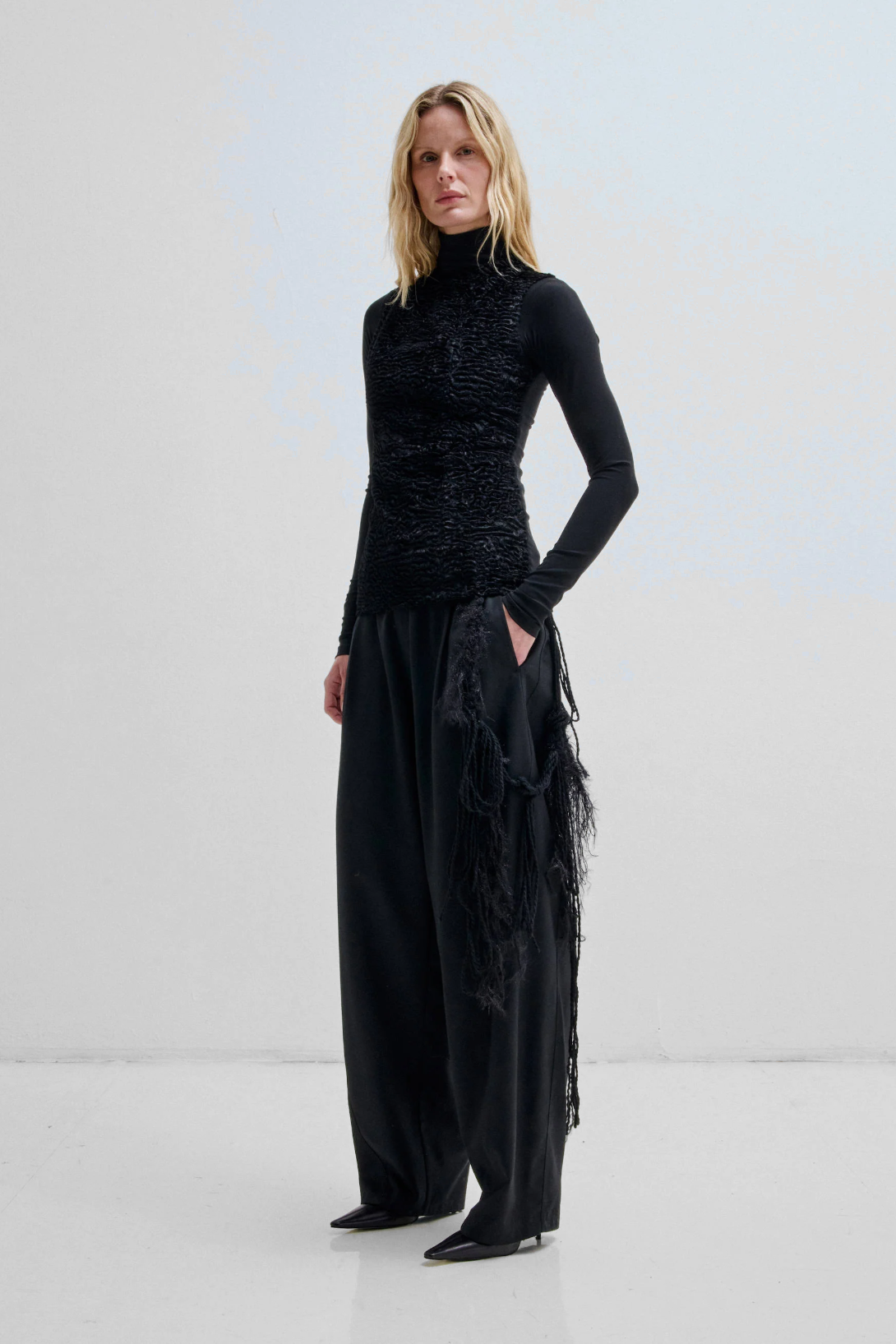 PHEBE - WIDE-LEG WOOL PANTS