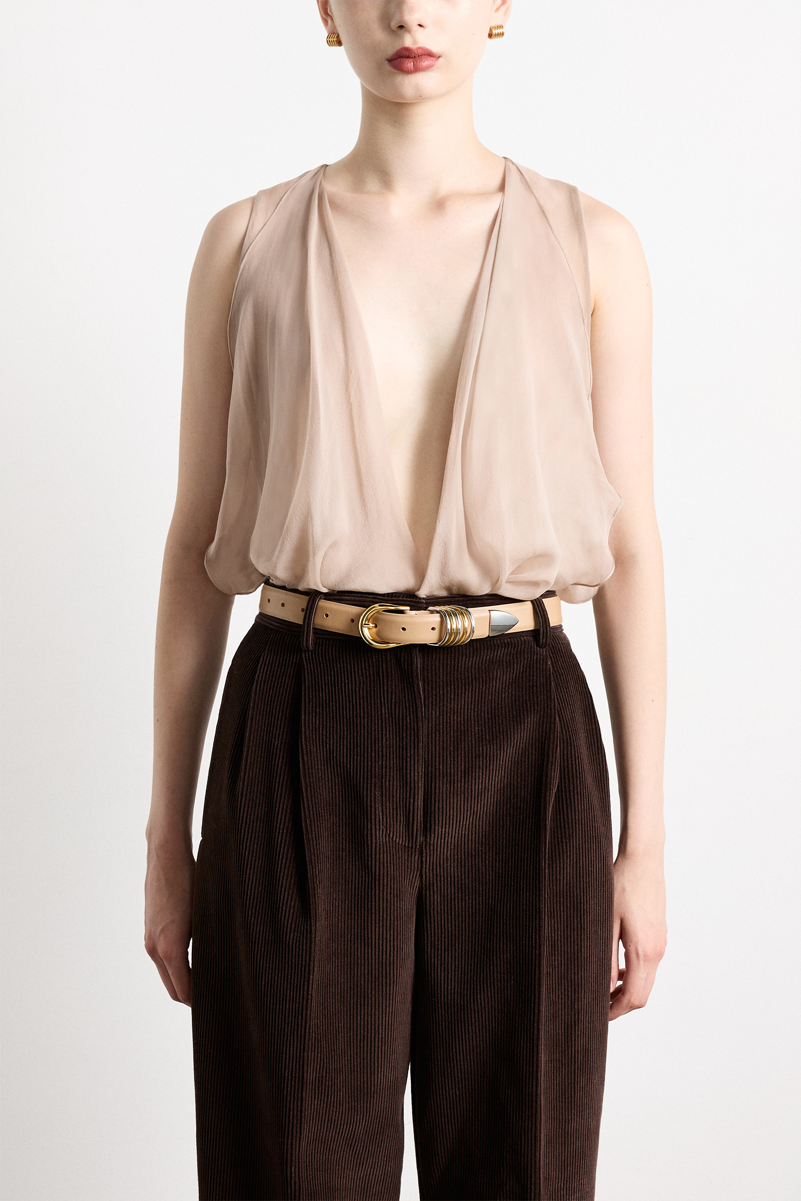 DÉHANCHE HOLLYHOCK MIXED METAL BELT | THE NEW TREND