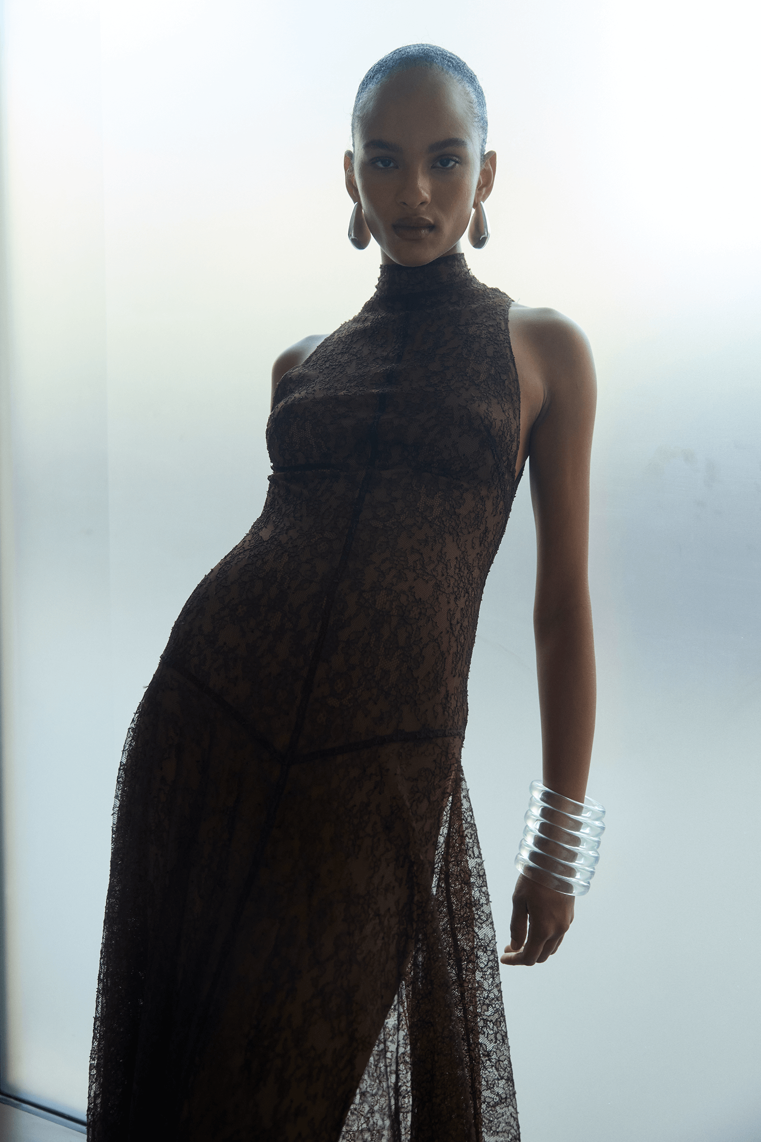 DE LA VALI FOEHN MAXI DRESS BROWN