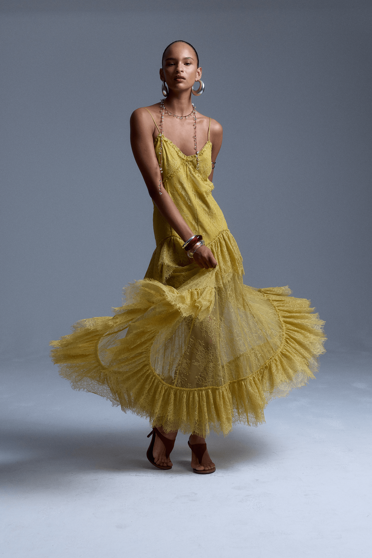 DE LA VALI KALA MIDI DRESS YELLOW | THE NEW TREND