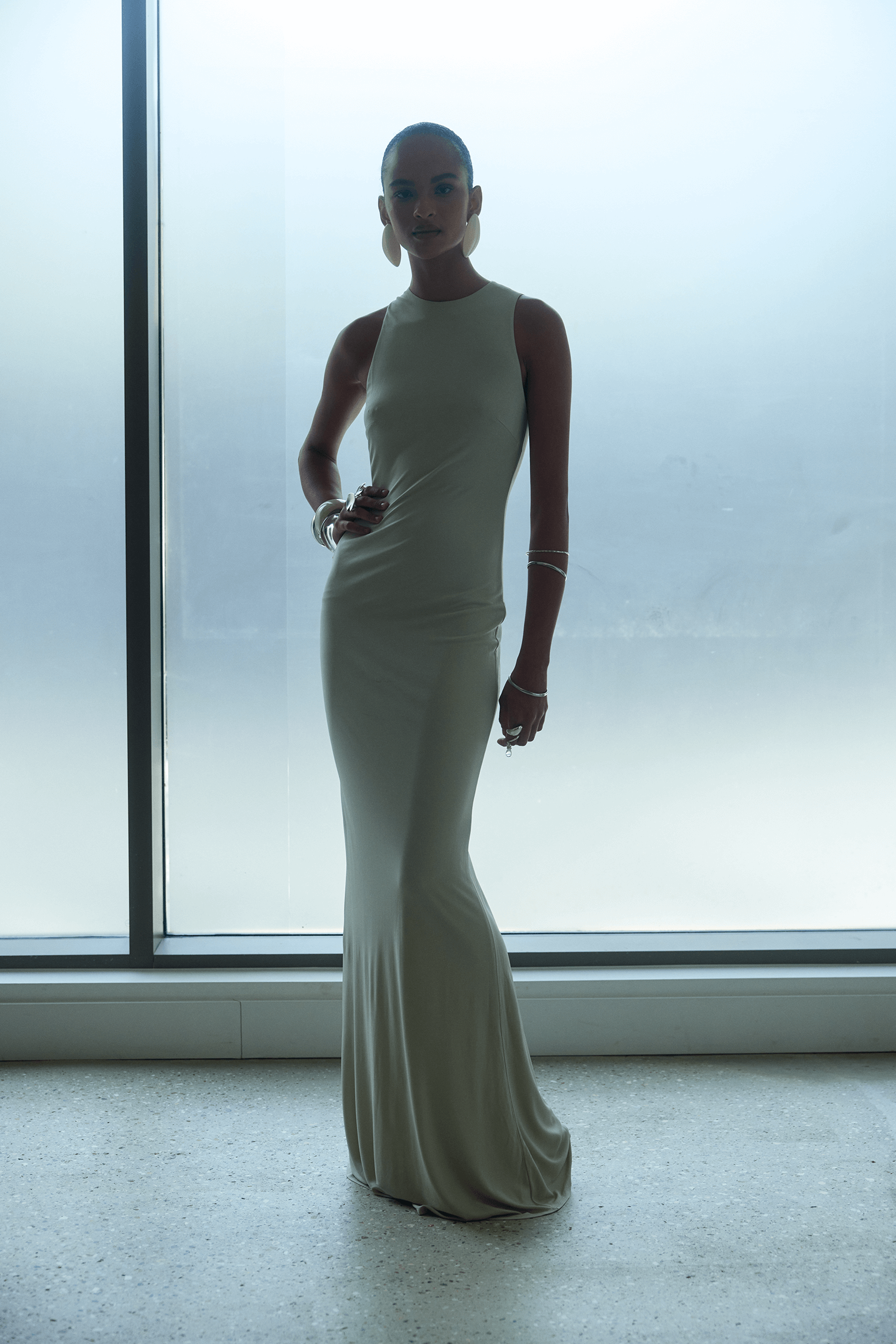 DE LA VALI MAHA MAXI DRESS OPTIC CREAM | THE NEW TREND