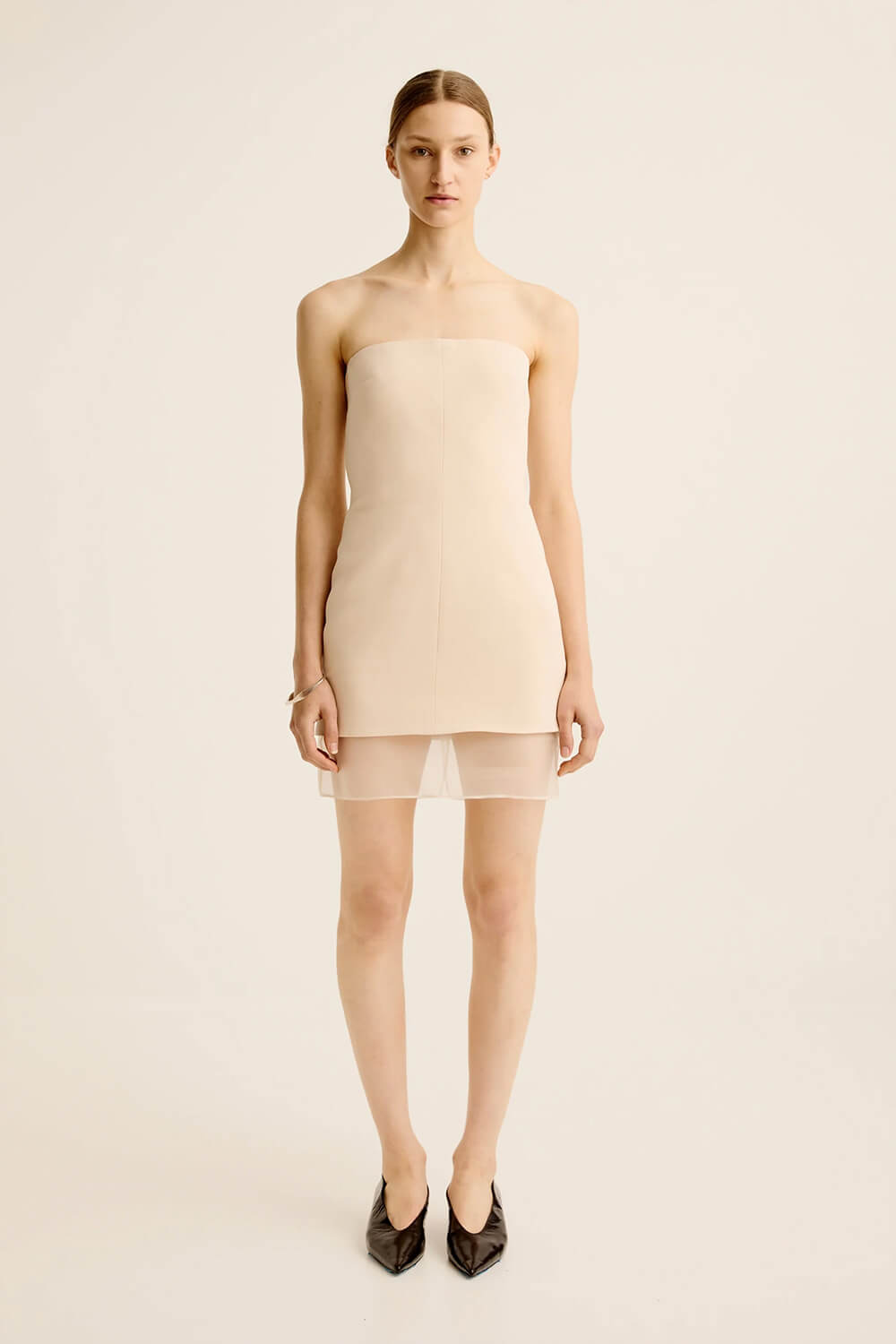 ESSE ISSIA MINI DRESS IN CREMA | THE NEW TREND