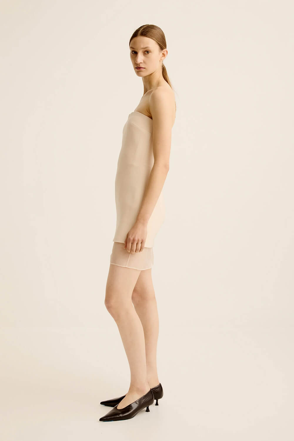 ESSE ISSIA MINI DRESS IN CREMA | THE NEW TREND