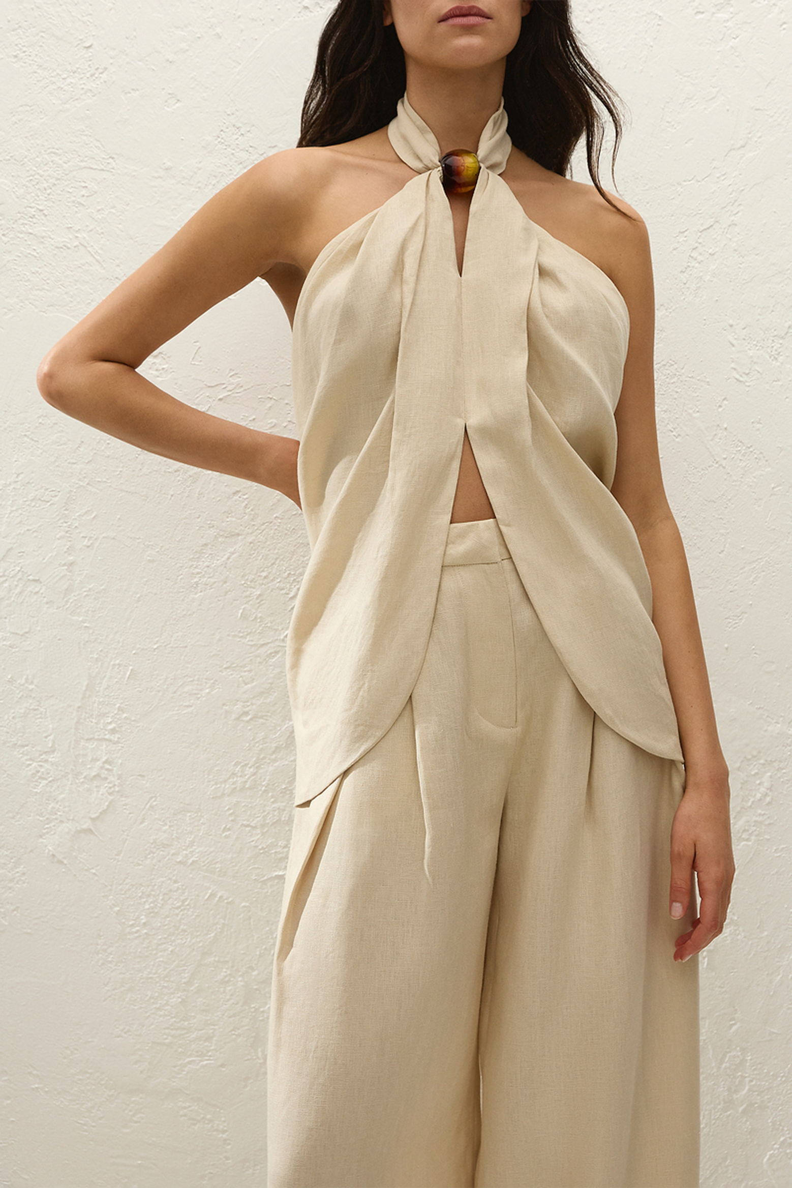 FAITHFULL THE BRAND BIBA HALTHER TOP PANNA | THE NEW TREND