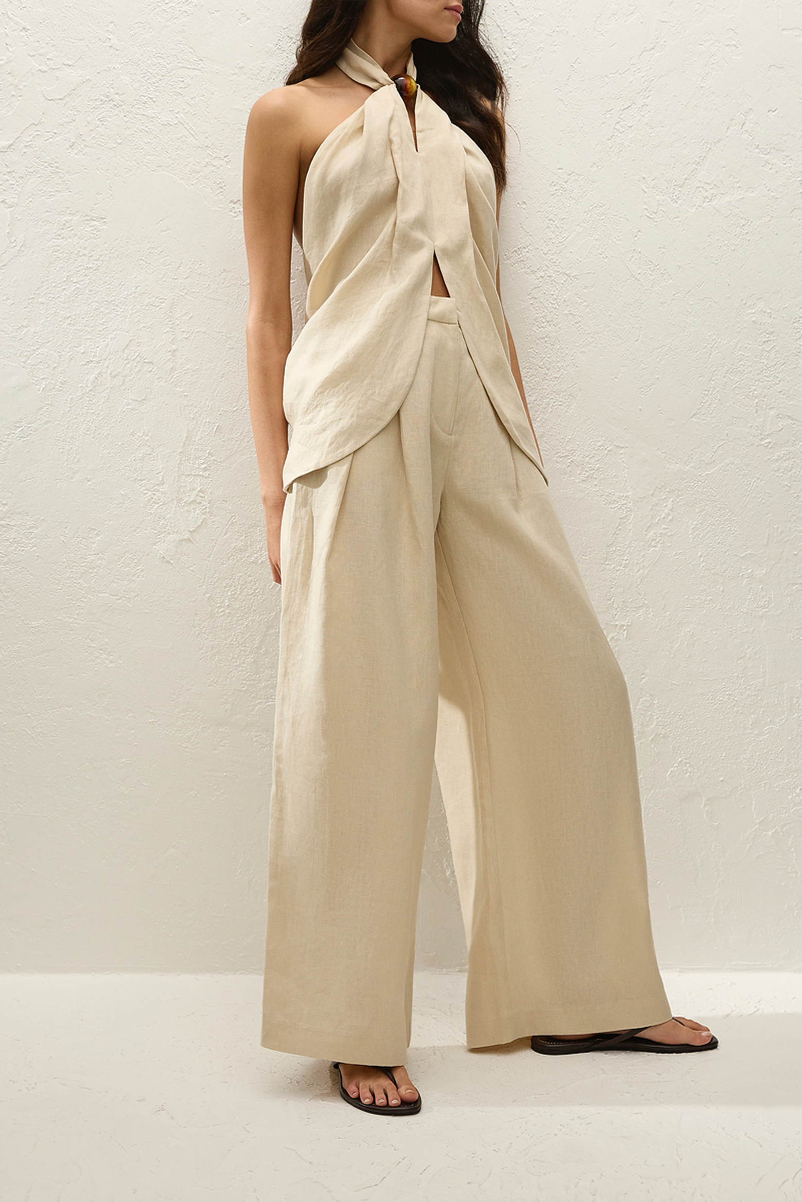 FAITHFULL THE BRAND BIBA HALTHER TOP PANNA | THE NEW TREND