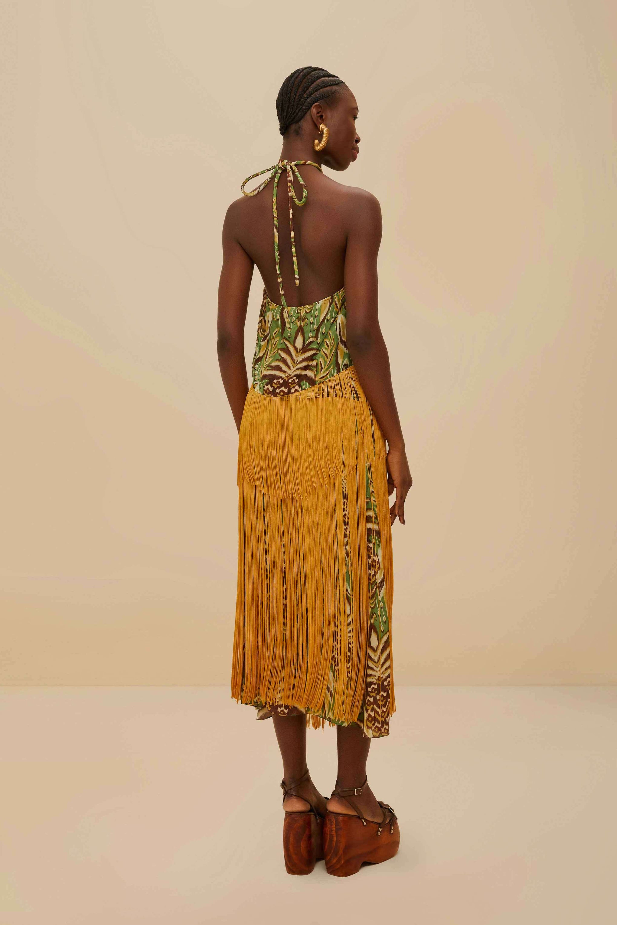 FARM RIO FRINGE MIDI SKIRT | THE NEW TREND