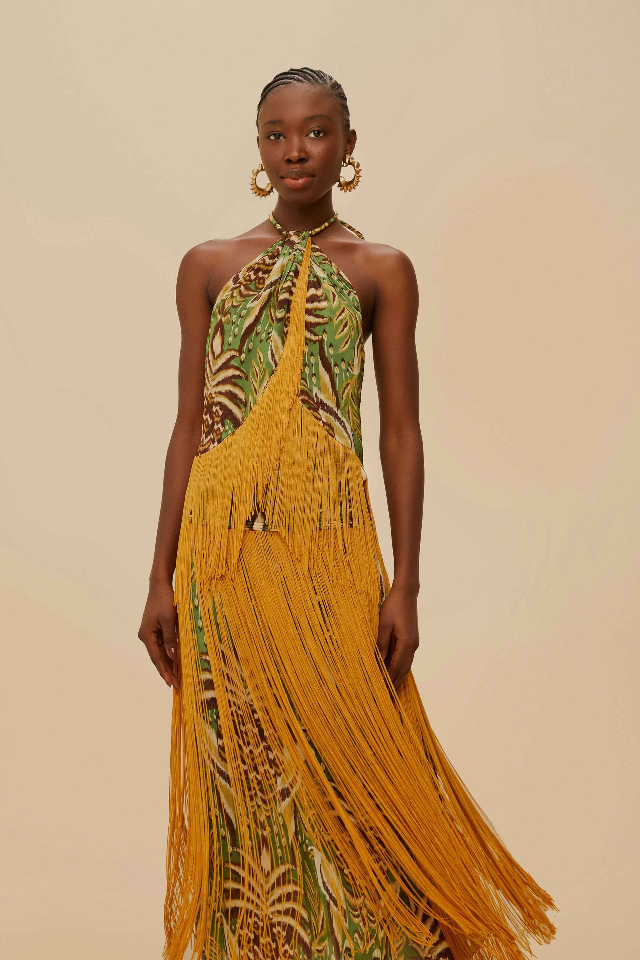 FARM RIO FRINGE MIDI SKIRT | THE NEW TREND