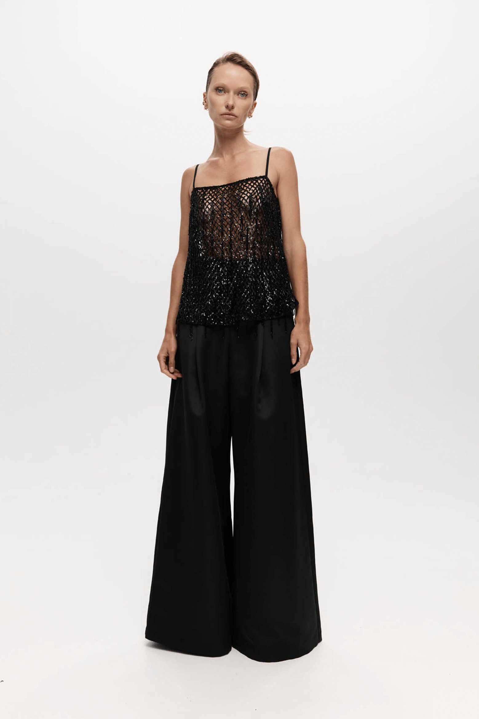 HARRIS TAPPPER BEADED SINGLET TOP | THE NEW TREND