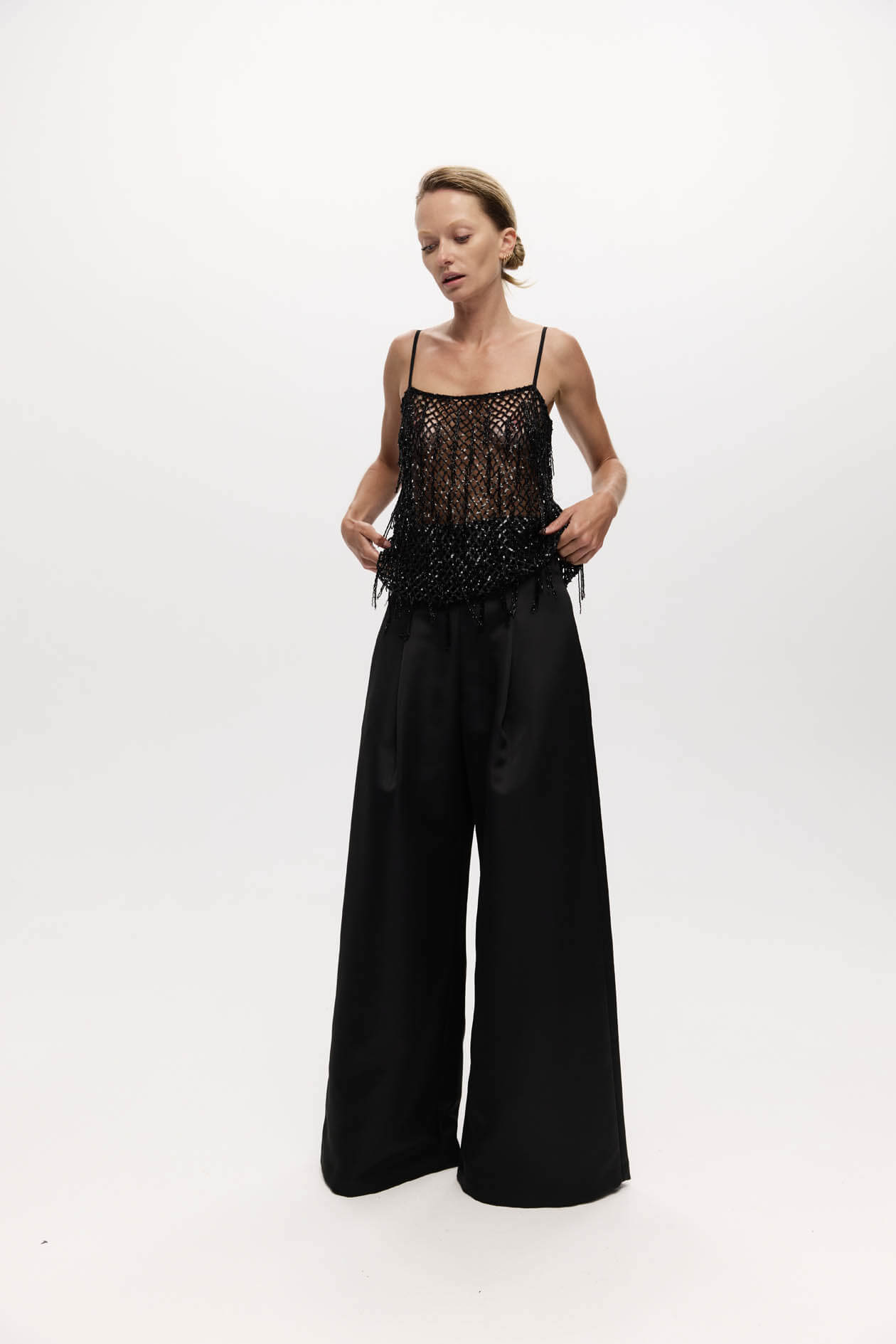 HARRIS TAPPPER BEADED SINGLET TOP | THE NEW TREND