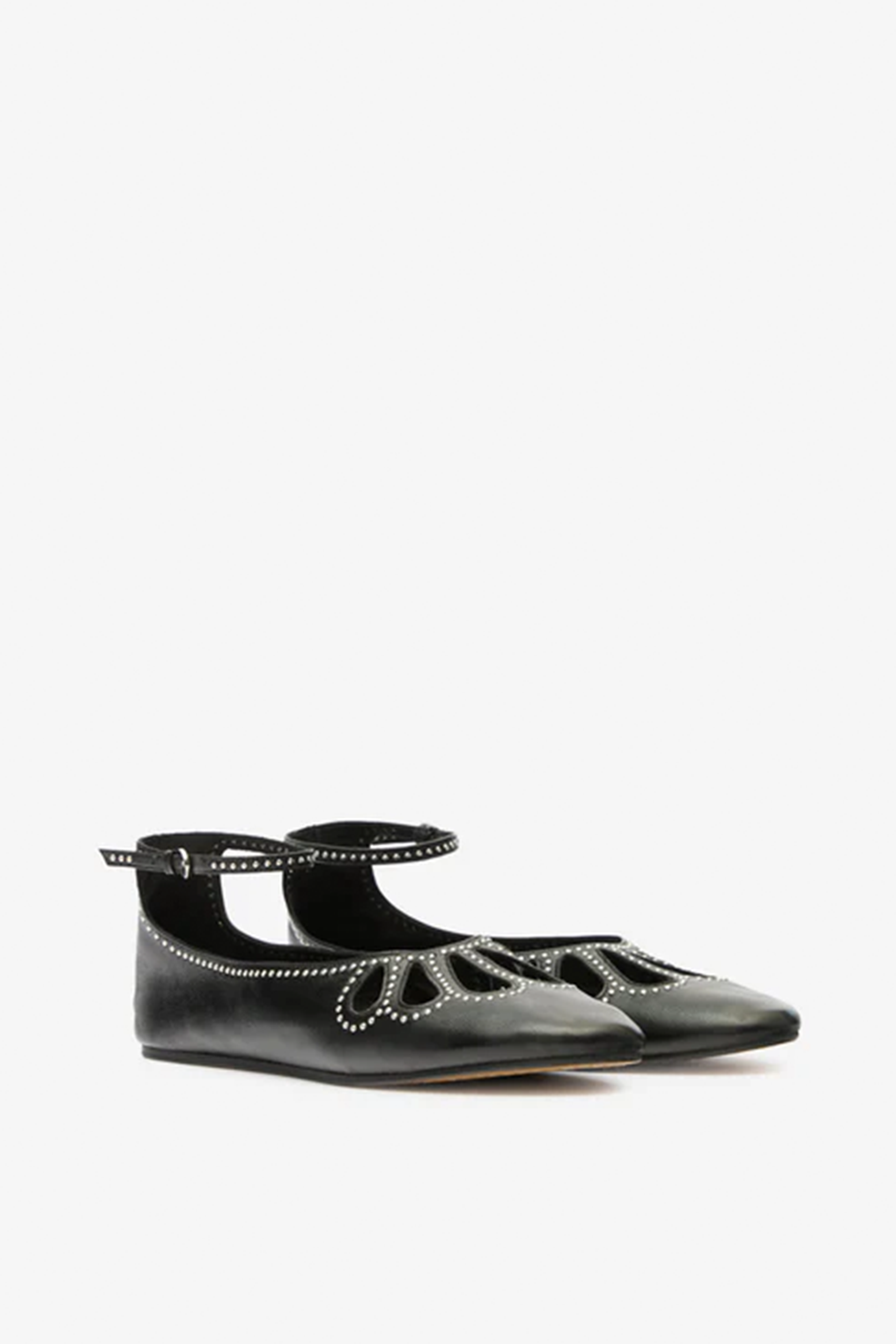 ISABEL MARANT ÉTOILE BLORIS BALLERINAS SANDALS BLACK | THE NEW TREND 