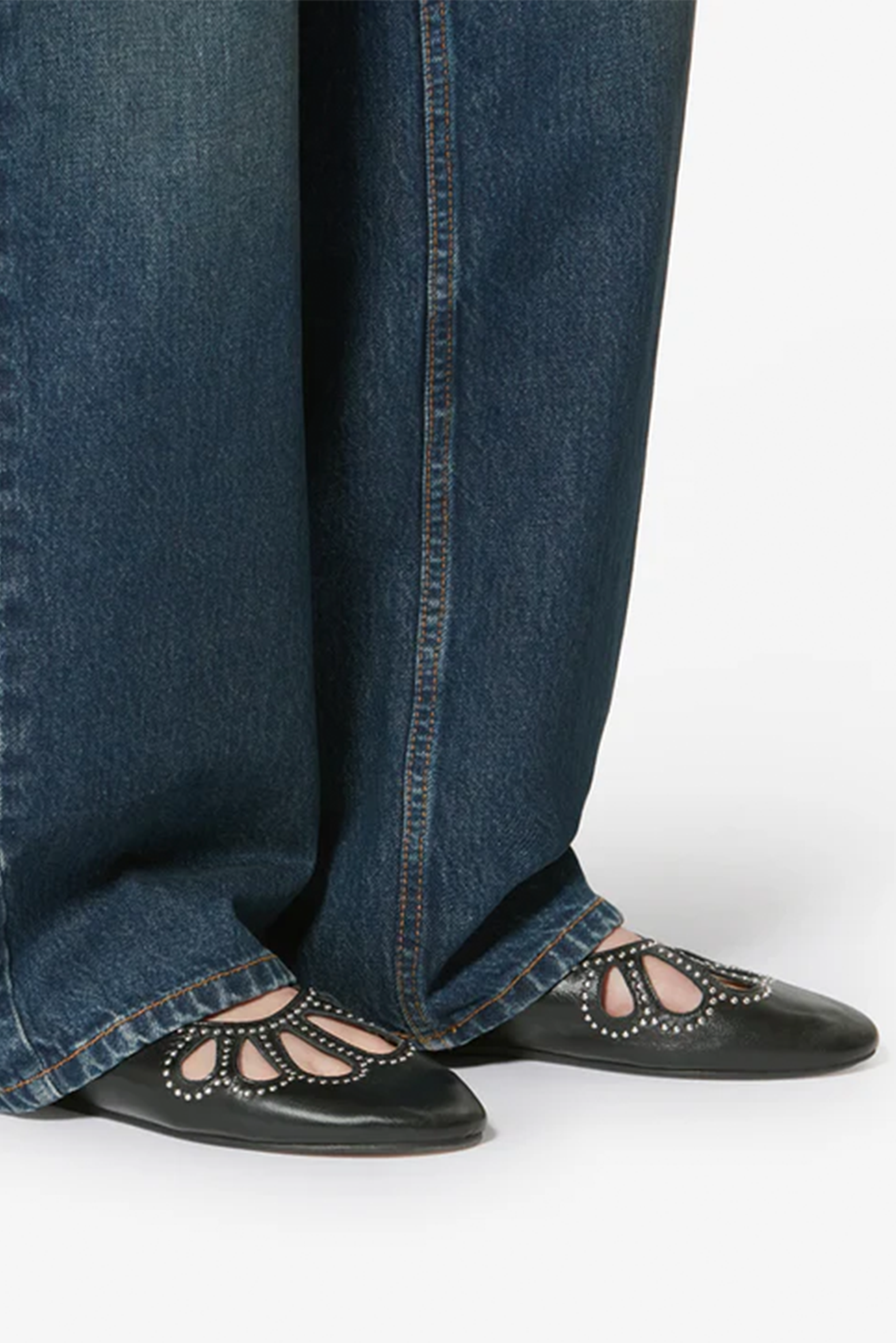 ISABEL MARANT ÉTOILE BLORIS BALLERINAS SANDALS BLACK | THE NEW TREND 