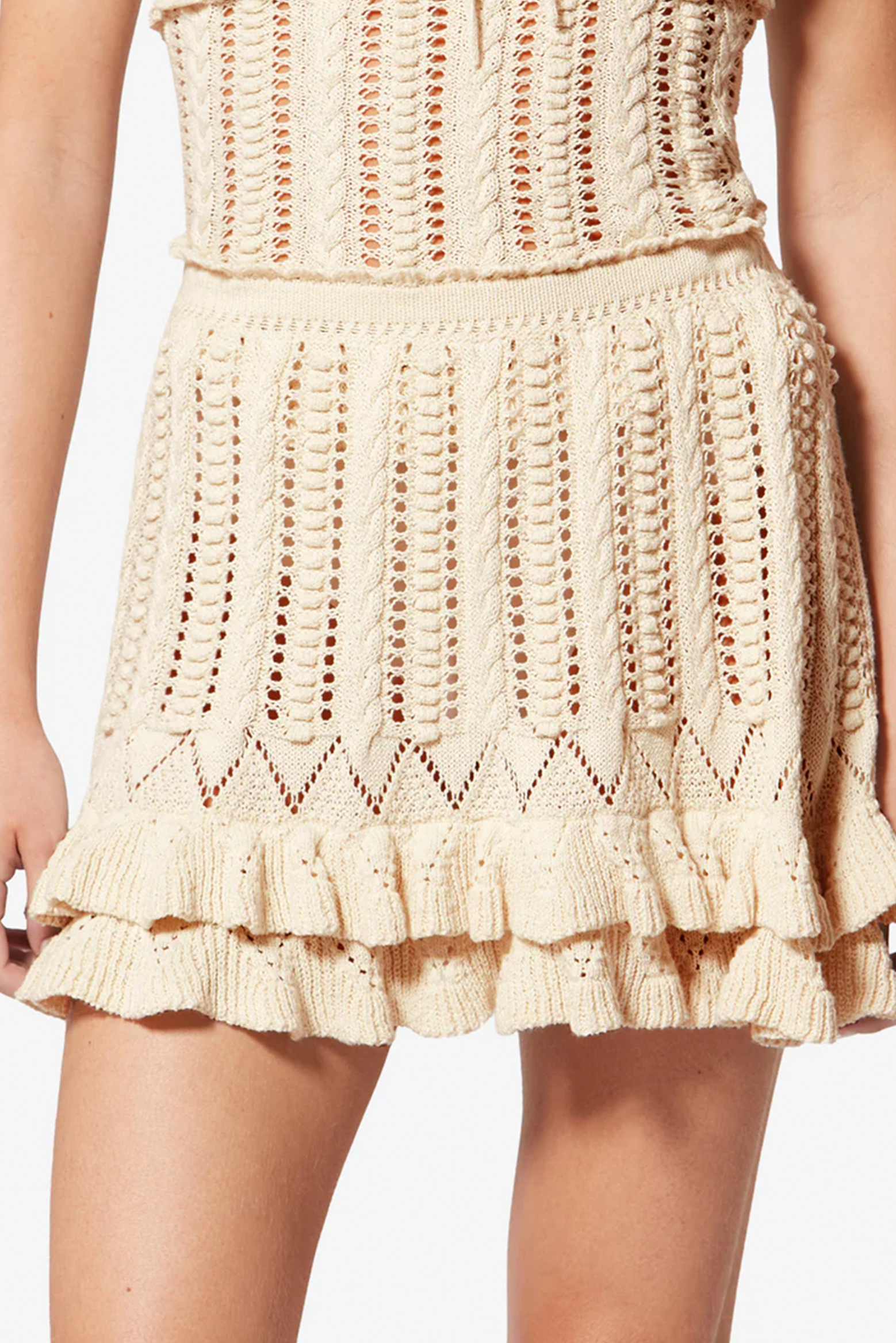 ISABEL MARANT NELLE SKIRT IN ECRU | THE NEW TREND