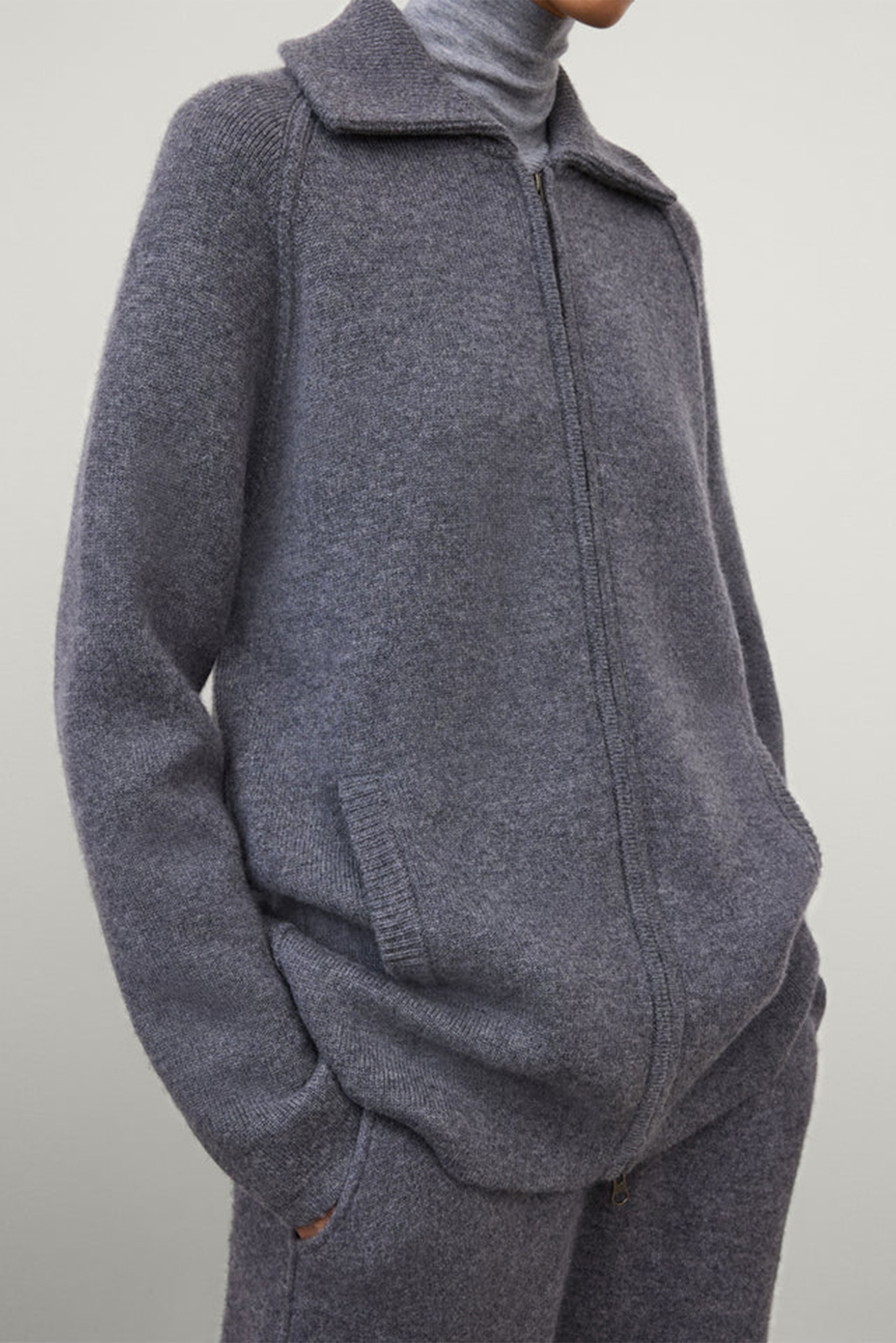 GARDENIA ZIP CARDIGAN JACKET