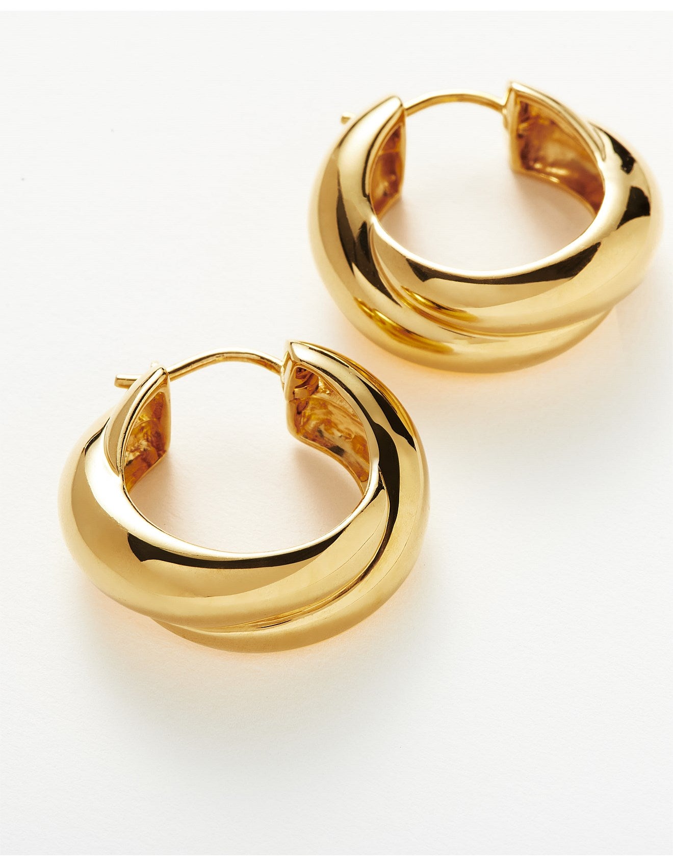 CHUNKY ENTWINE MEDIUM HOOP EARRINGS | THE NEW TREND

