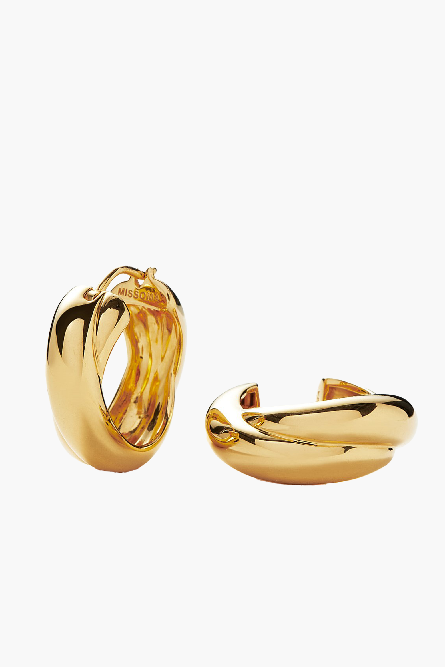 CHUNKY ENTWINE MEDIUM HOOP EARRINGS | THE NEW TREND