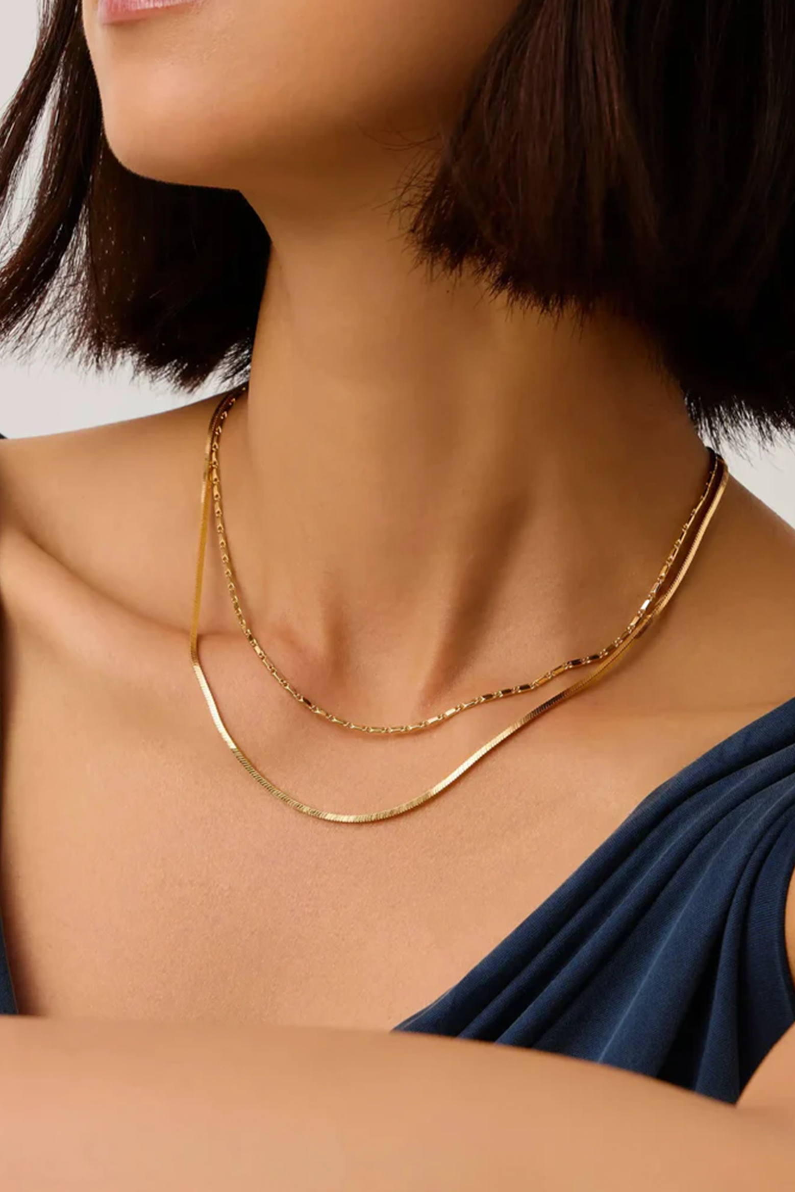 LUCY WILLIAMS HORIZON LINK CHAIN NECKLACE