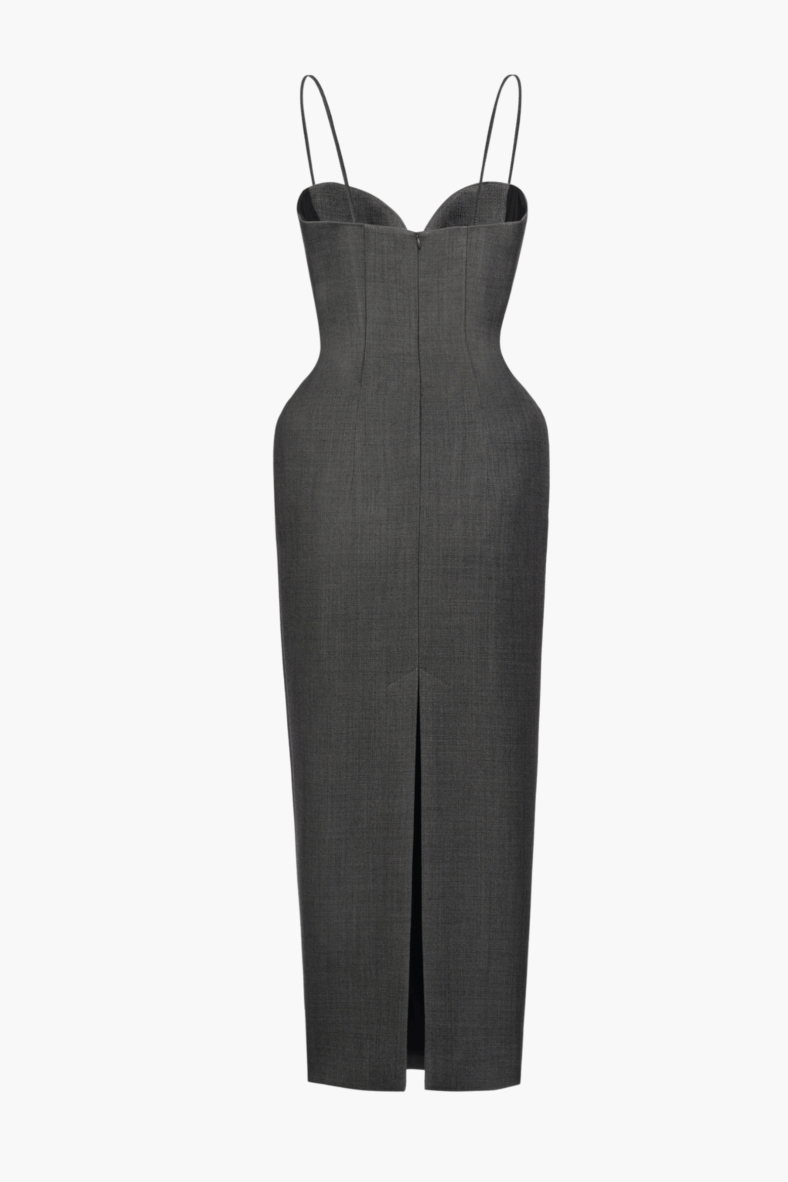 WOOL BUSTIER DRESS