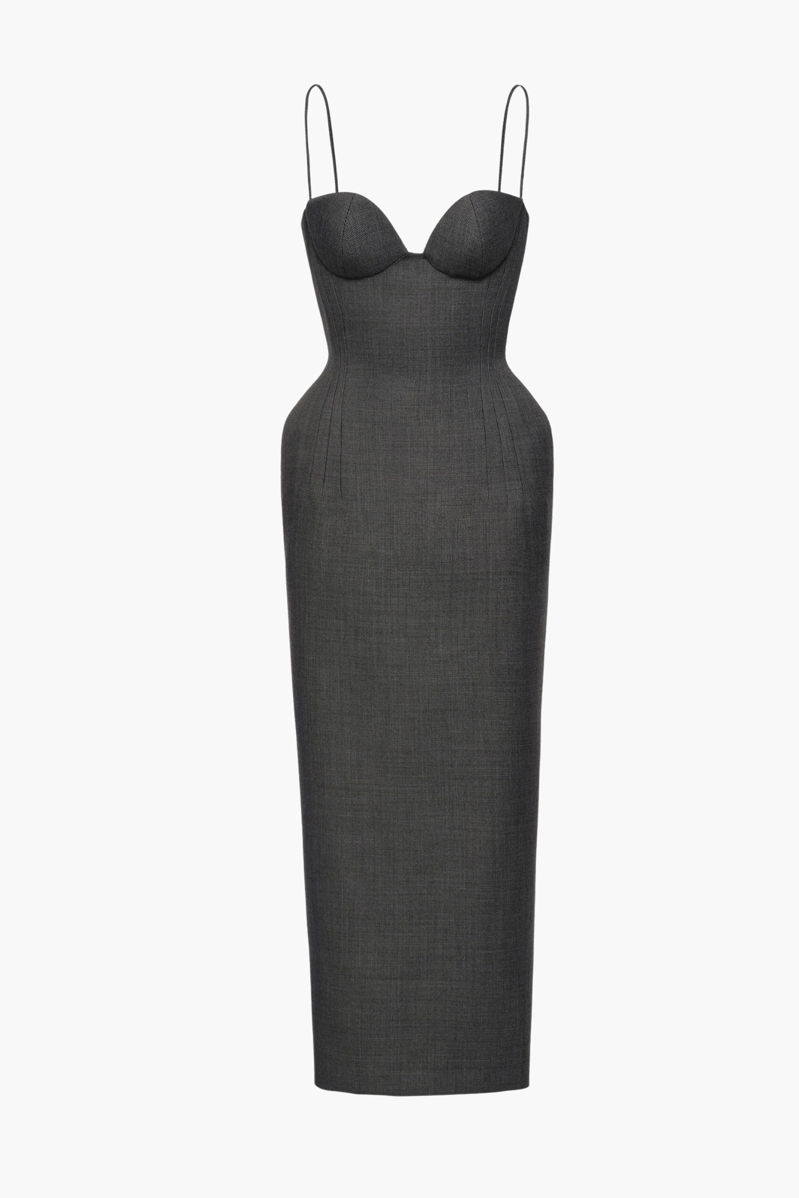WOOL BUSTIER DRESS