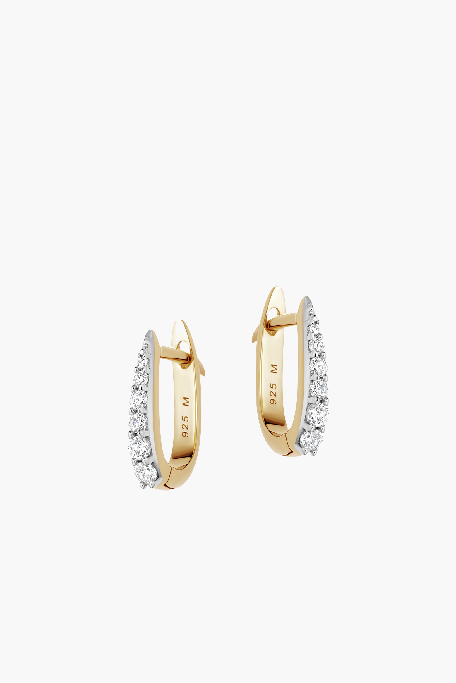 GOLD PAVE CLAW HUGGIES