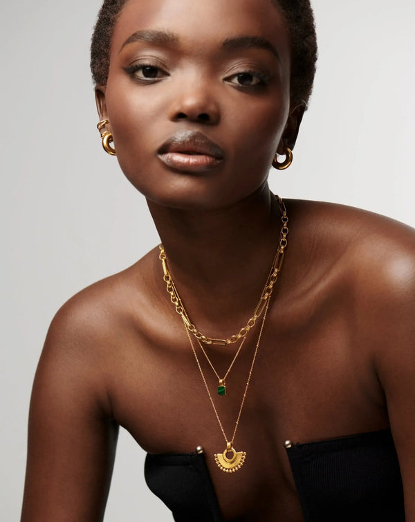 LUCY WILLIAMS SQUARE MALACHITE NECKLACE The New Trend