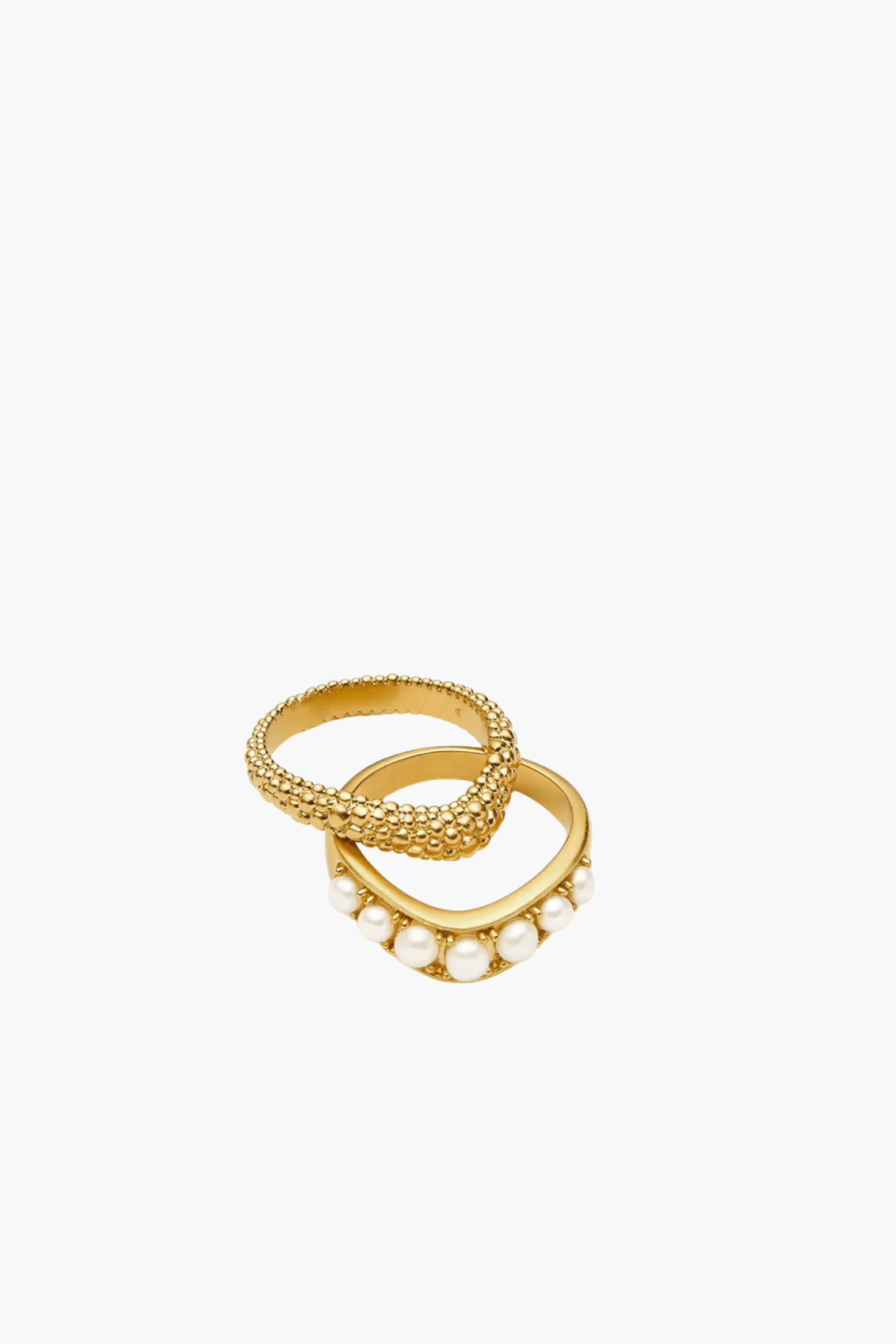 PEARL BAYA STACKING RING SET