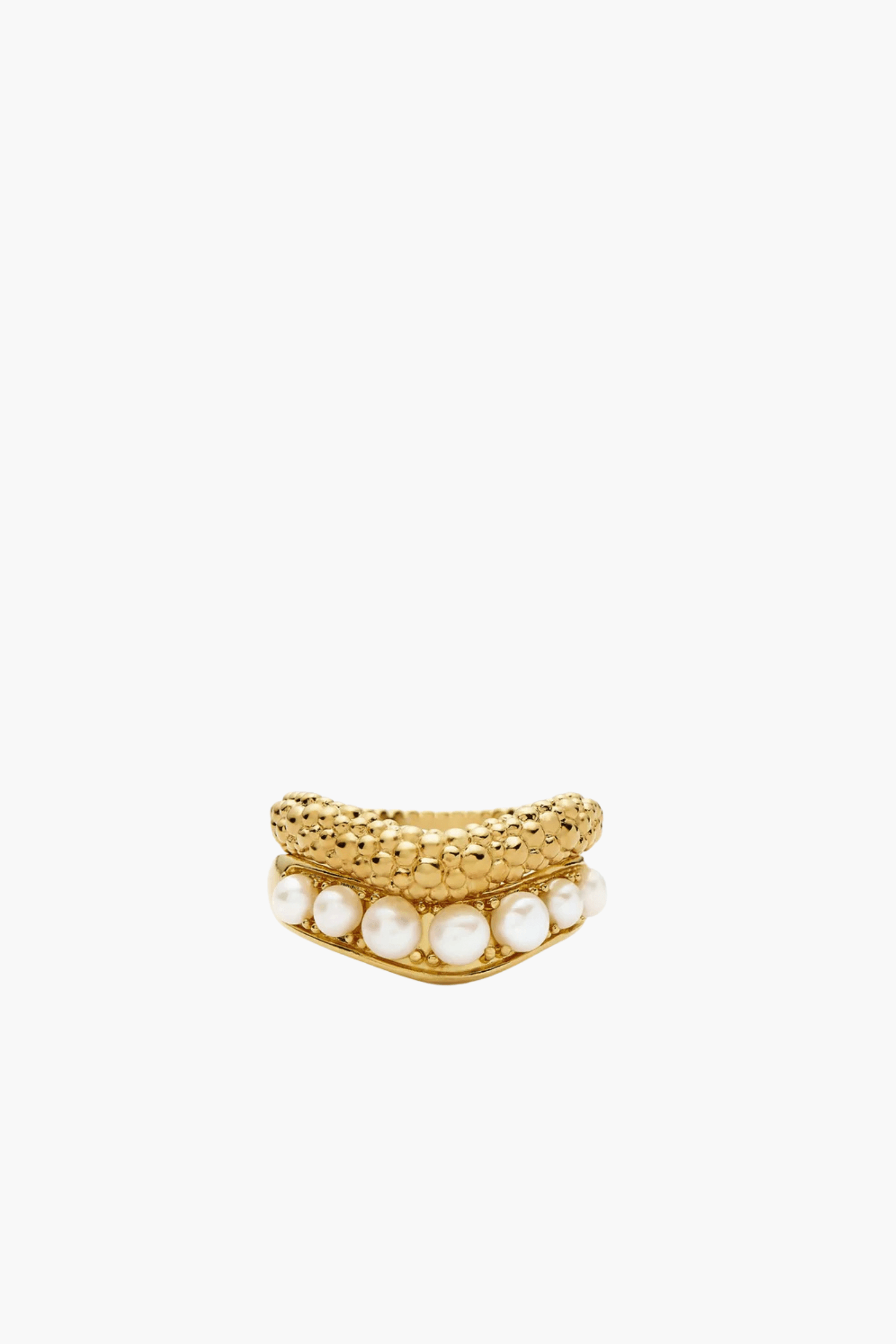 PEARL BAYA STACKING RING SET