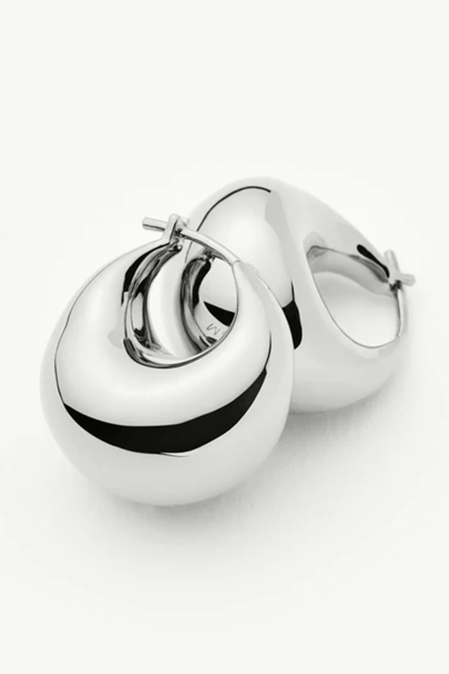 MISSOMA SCULPTURAL CHUBBY DOME SMALL HOOP EARRINGS | THE NEW TREND