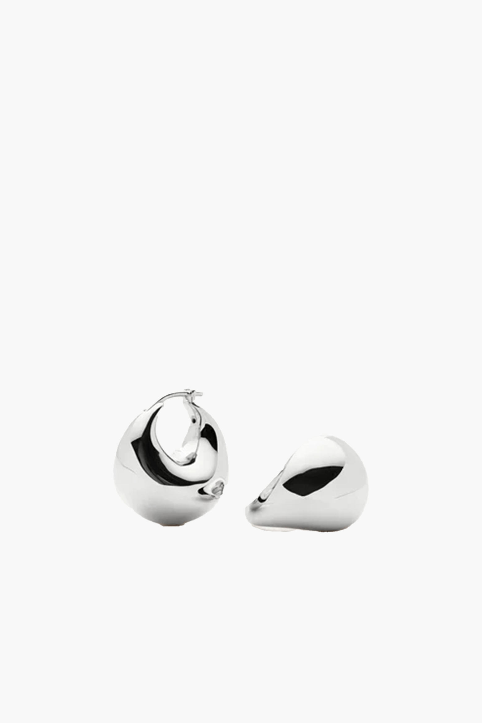 MISSOMA SCULPTURAL CHUBBY DOME SMALL HOOP EARRINGS | THE NEW TREND