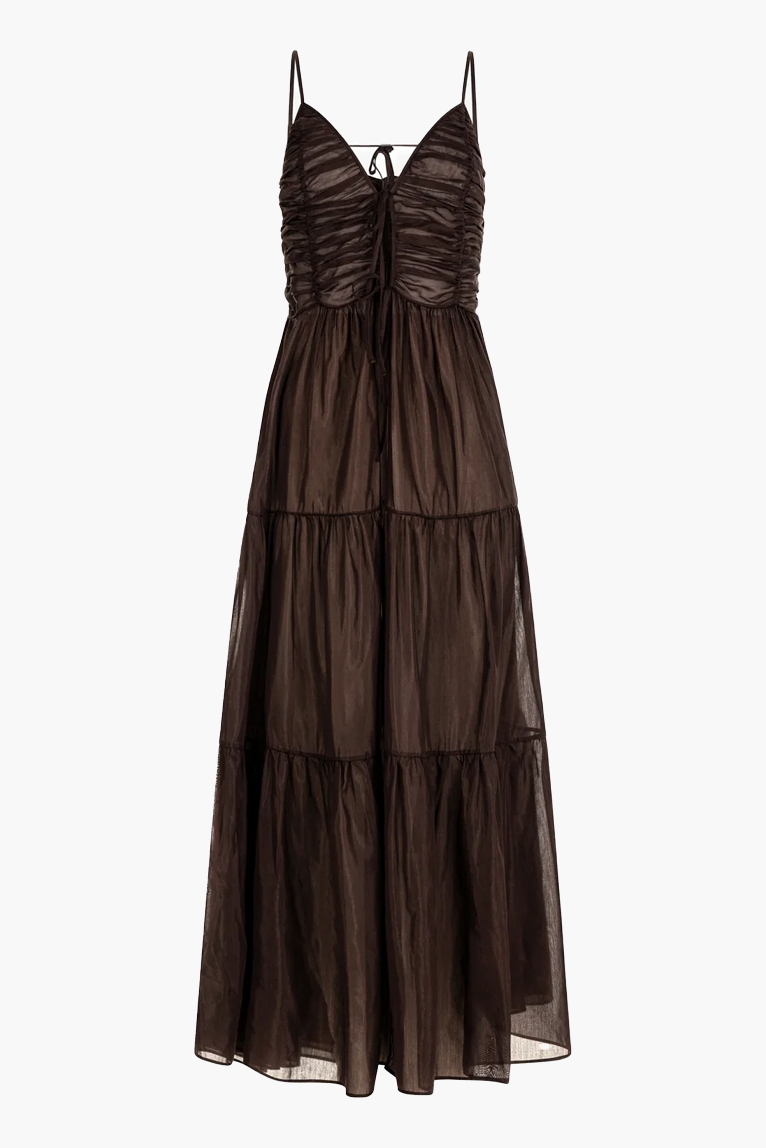 MAEVE OPEN FRONT MAXI DRESS