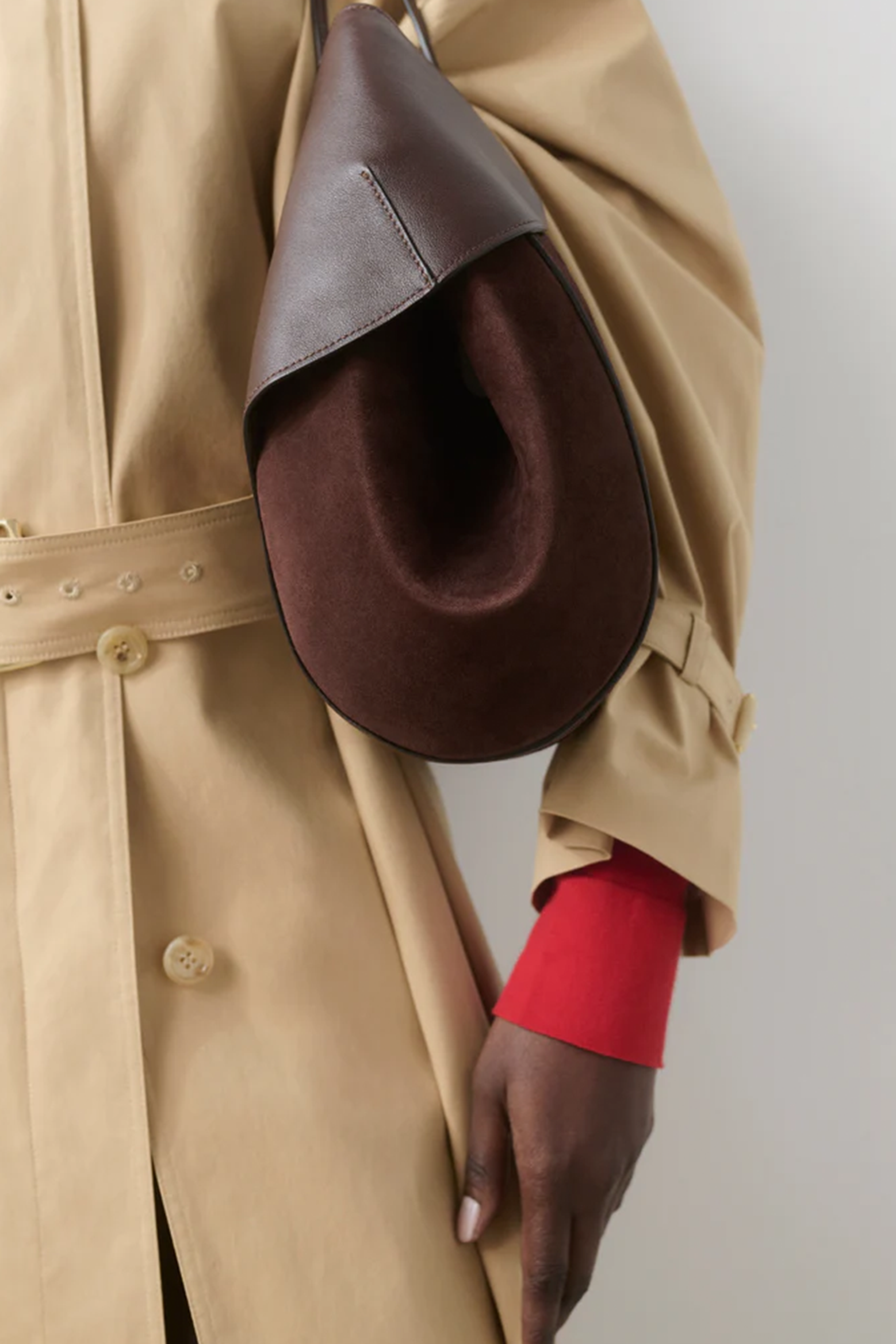 NEOUS BERENICES SUEDE/LEATHER SHOULDER BAG | THE NEW TREND