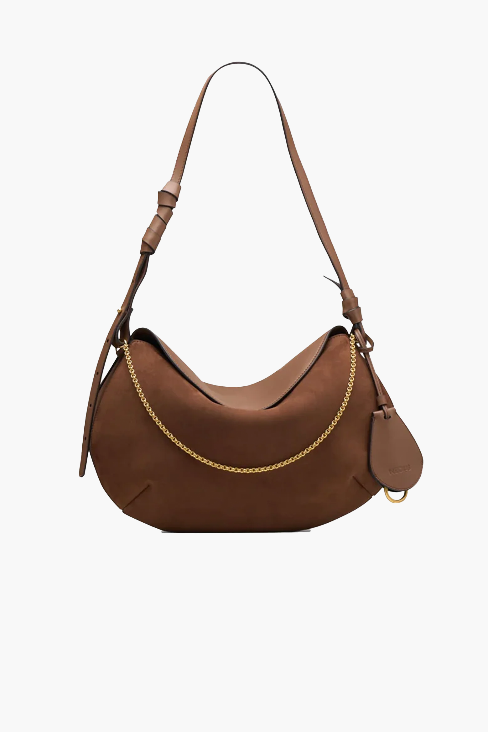 LIBRA SUEDE/LEATHER SHOULDER BAG