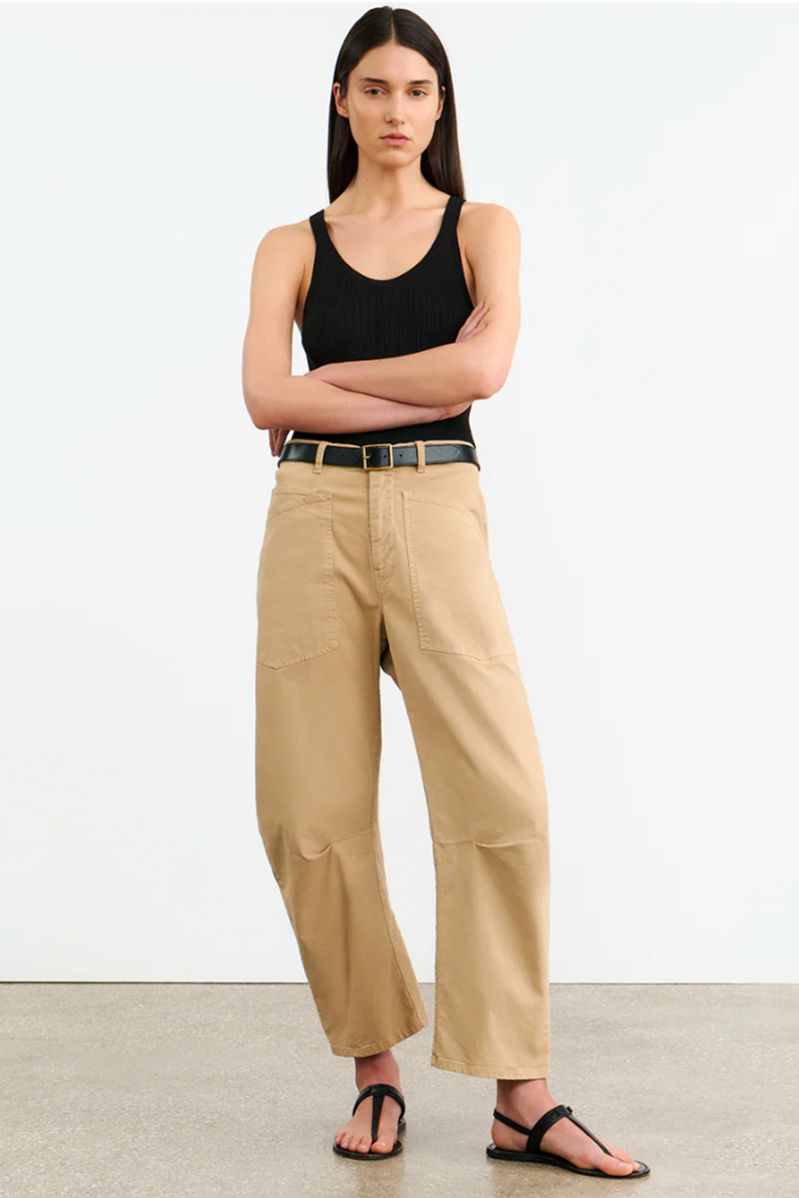 NILI LOTAN SHON PANT IN ROCK KHAKI | THE NEW TREND