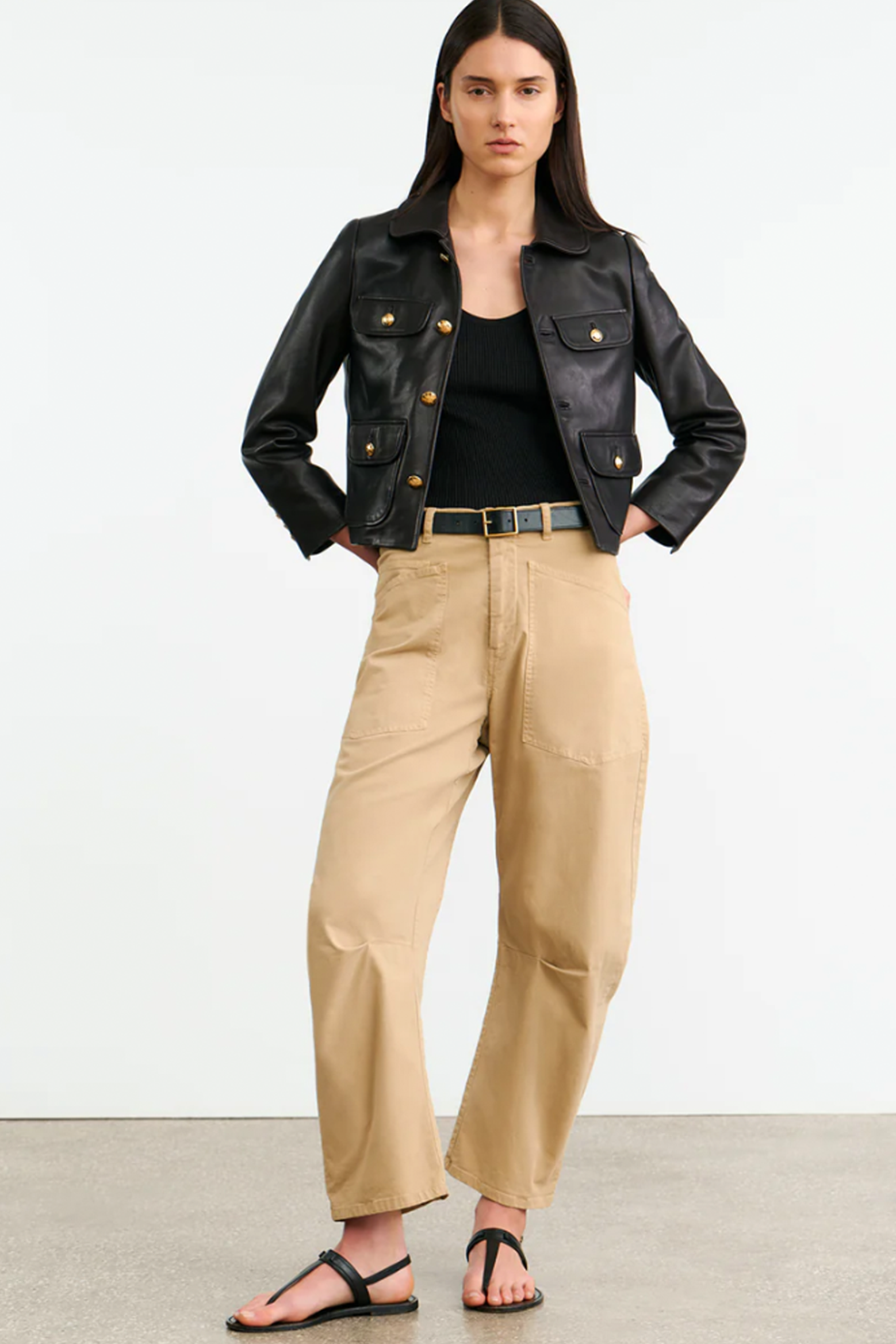 NILI LOTAN SHON PANT IN ROCK KHAKI | THE NEW TREND