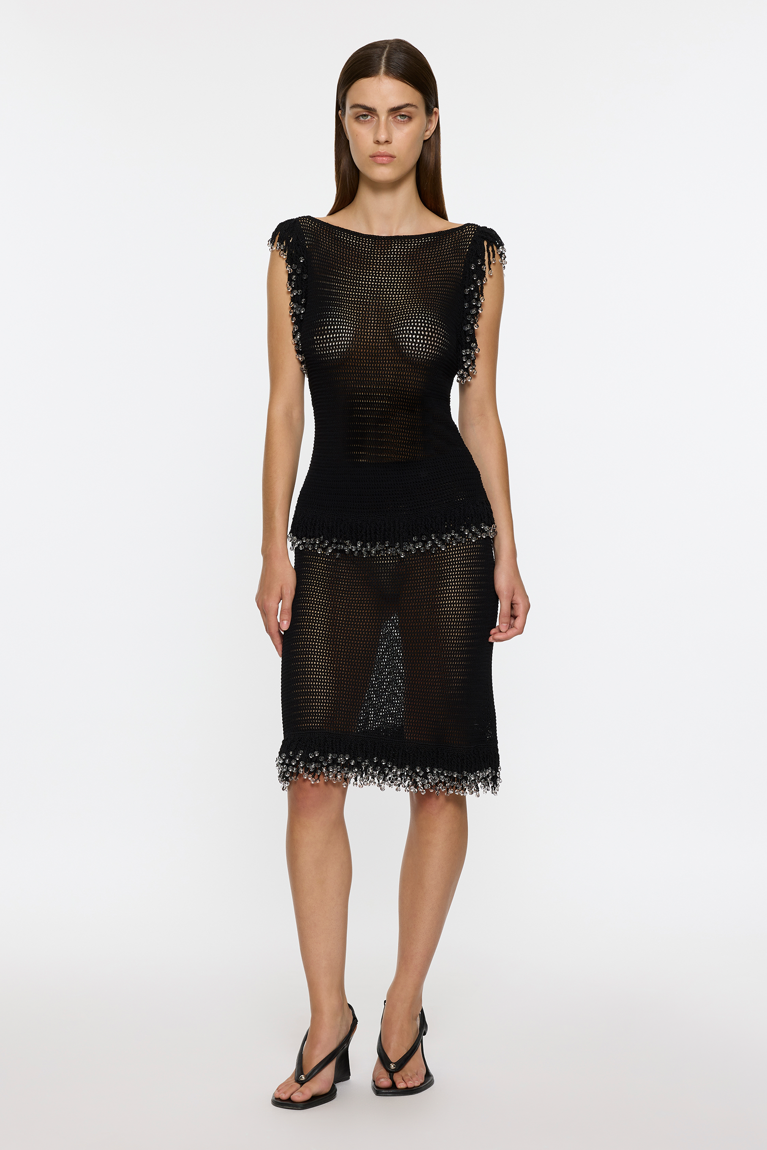 PARIS GEORGIA FRINGE SKIRT BLACK | THE NEW TREND