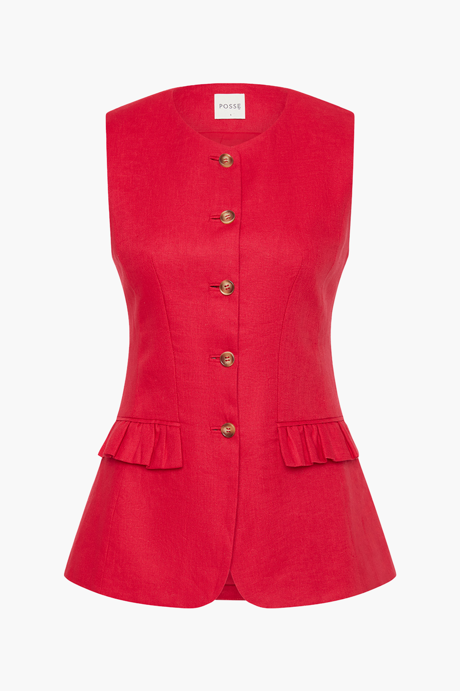 POSSE MATILDA GILET IN RED | THE NEW TREND