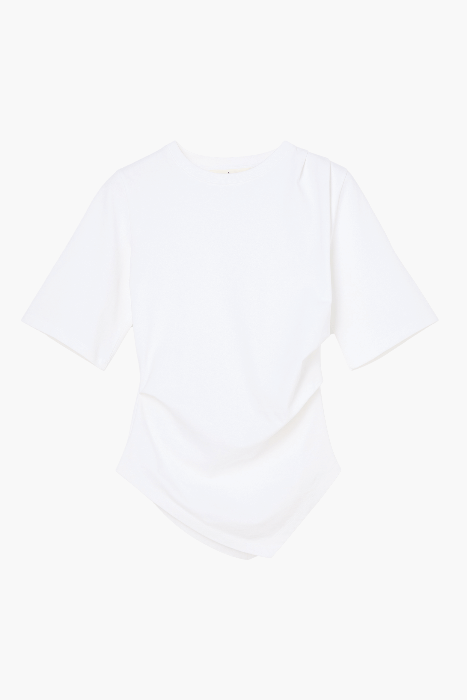 RÓHE RE-INVENTED TWISTED T-SHIRT IN OPTIC WHITE | THE NEW TREND