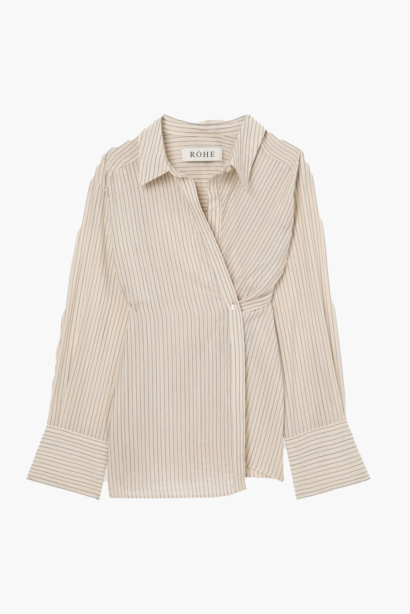 RÓHE ASYMMETRIC WAISTED STRIPED SHIRT | THE NEW TREND