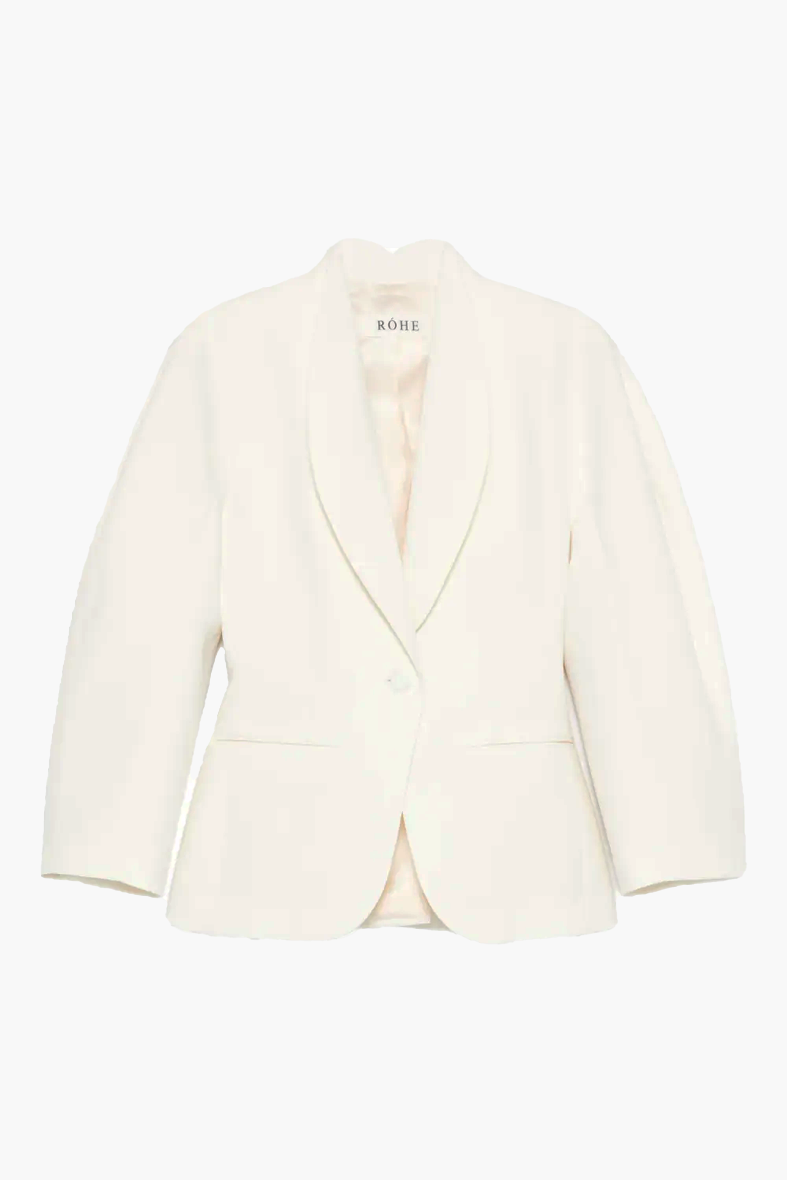RÓHE BALLOON WAISTED BLAZER OFF WHITE | THE NEW TREND

