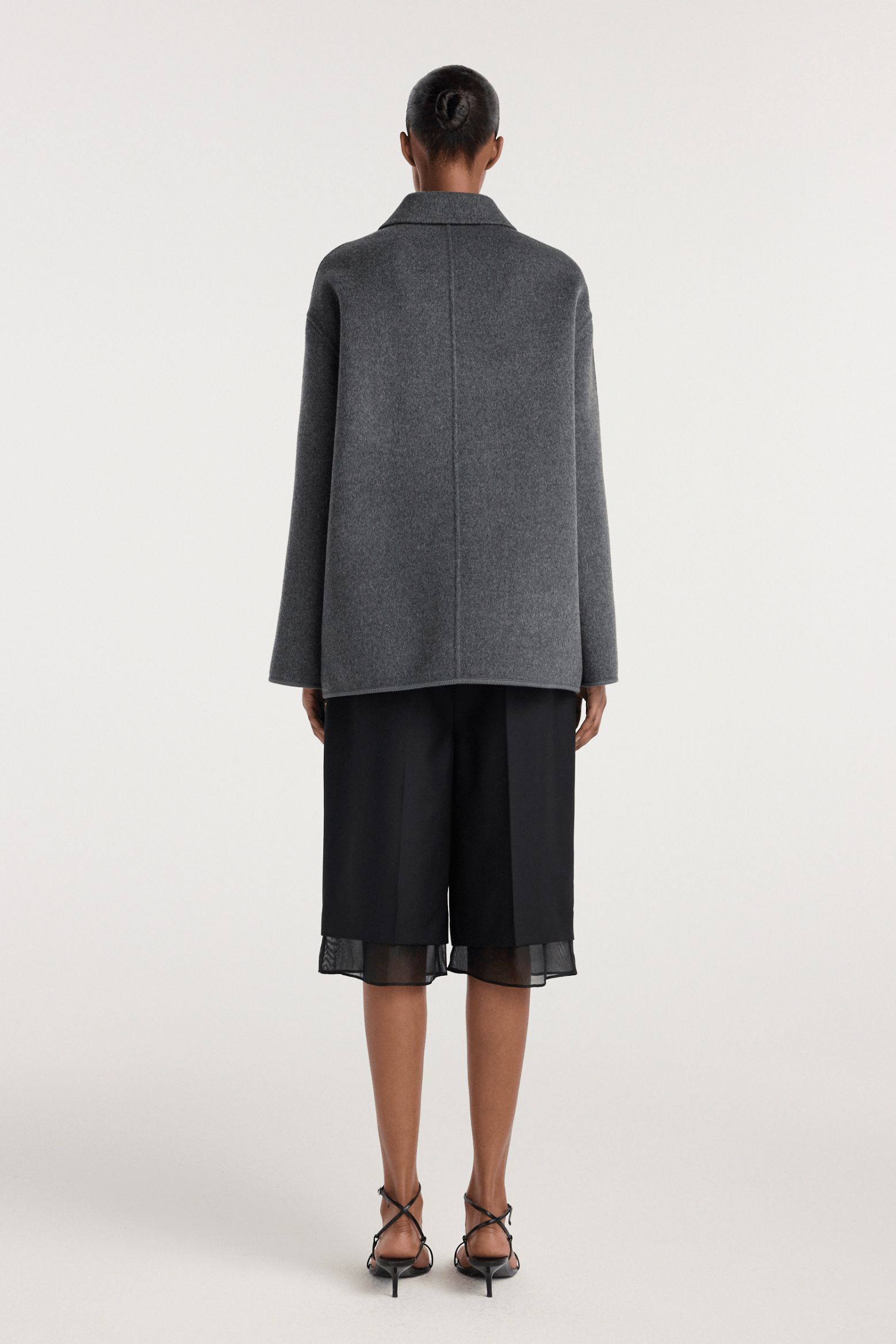 DOUBLE-FACED WOOL PANKOU CLOSURE JACKET