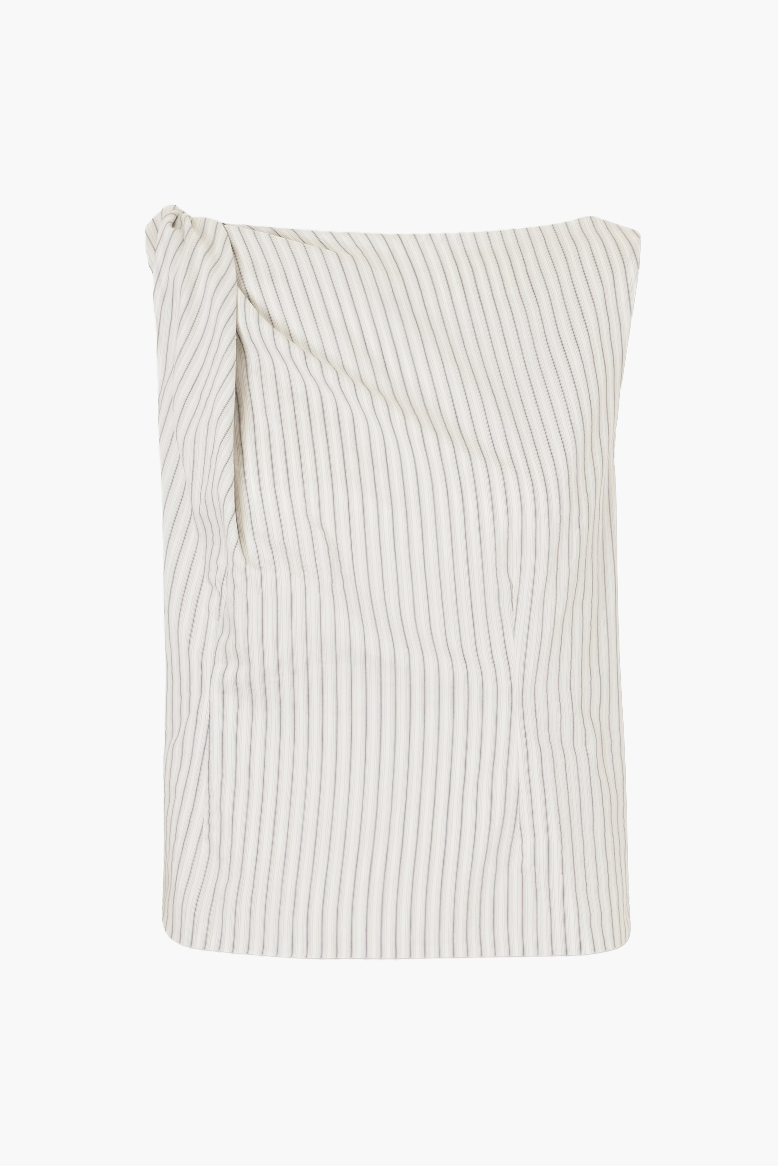 SILK BLEND DRAPED TOP