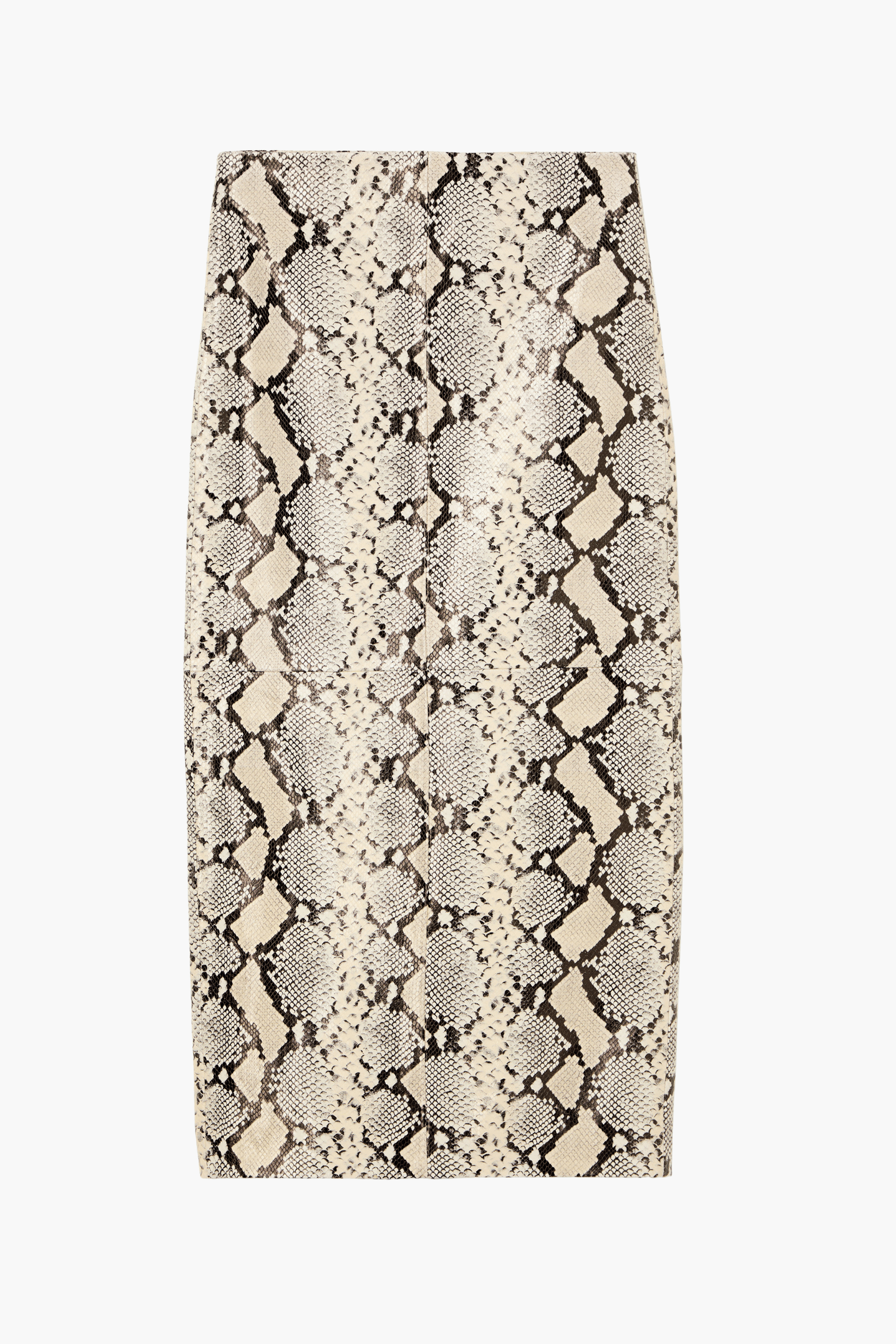 HIGH-WAIST SNAKESKIN SKIRT