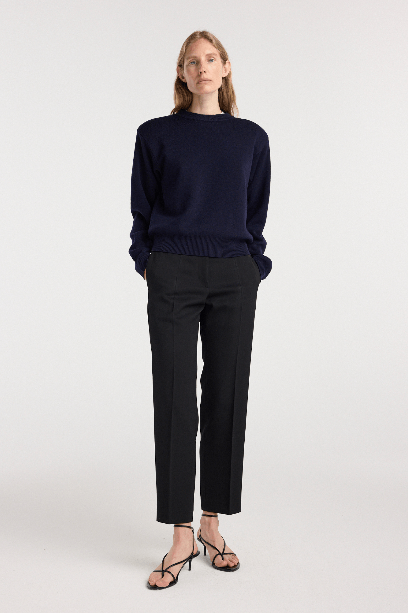 MIES CIGARETTE LEG TAILORED TROUSERS