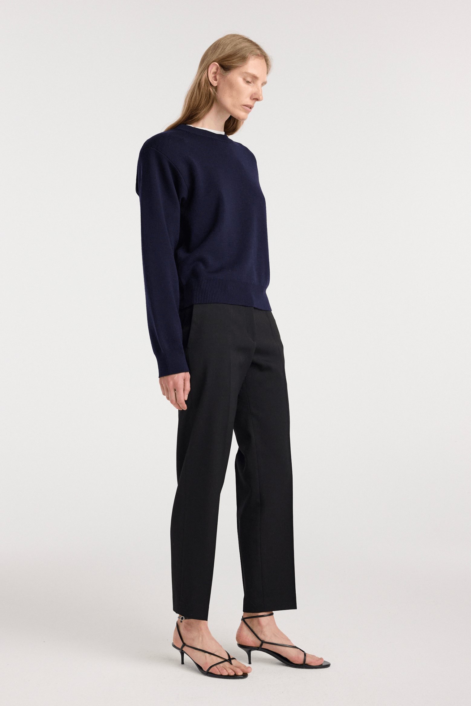 MIES CIGARETTE LEG TAILORED TROUSERS